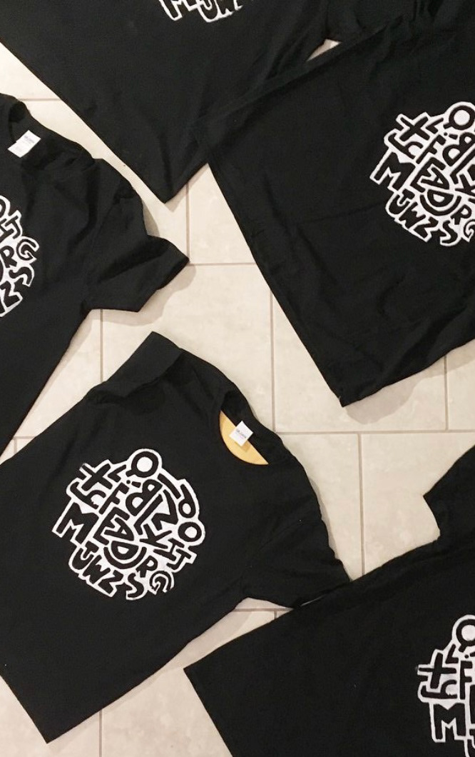 Final screen-printed t-shirts
