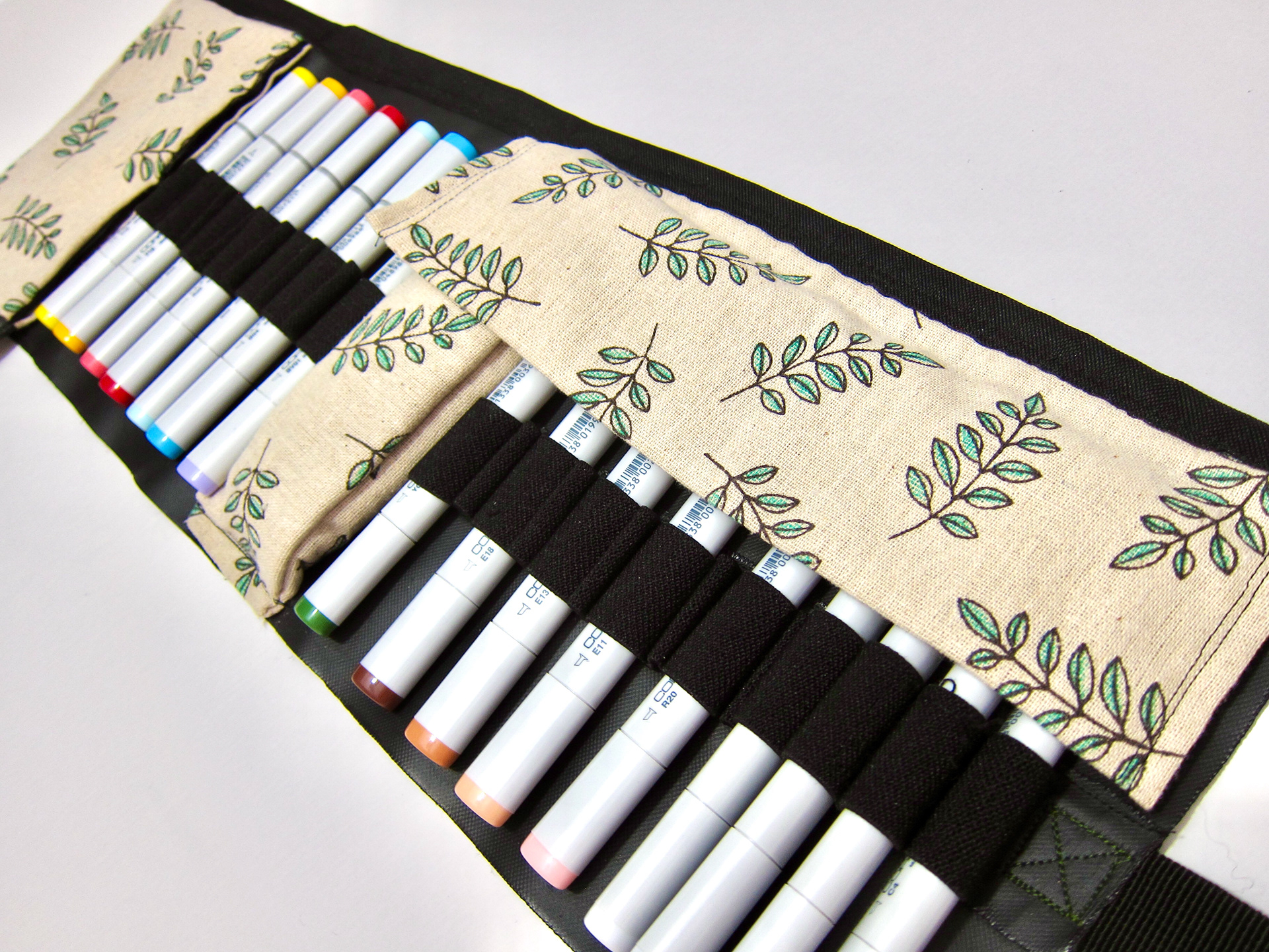 The flap was originally added to protect pencils (and other items that don't have caps) from breaking or marking the pencil case (pencils would be put in the place of the markers)