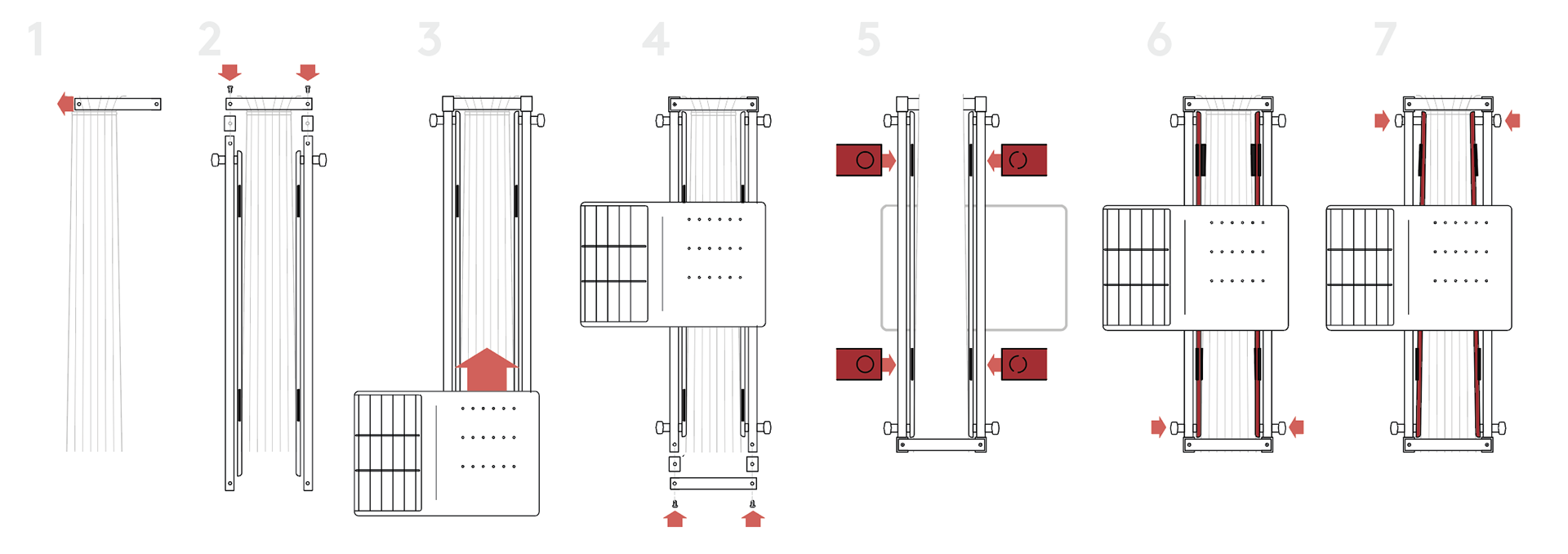 Bracket assembly steps