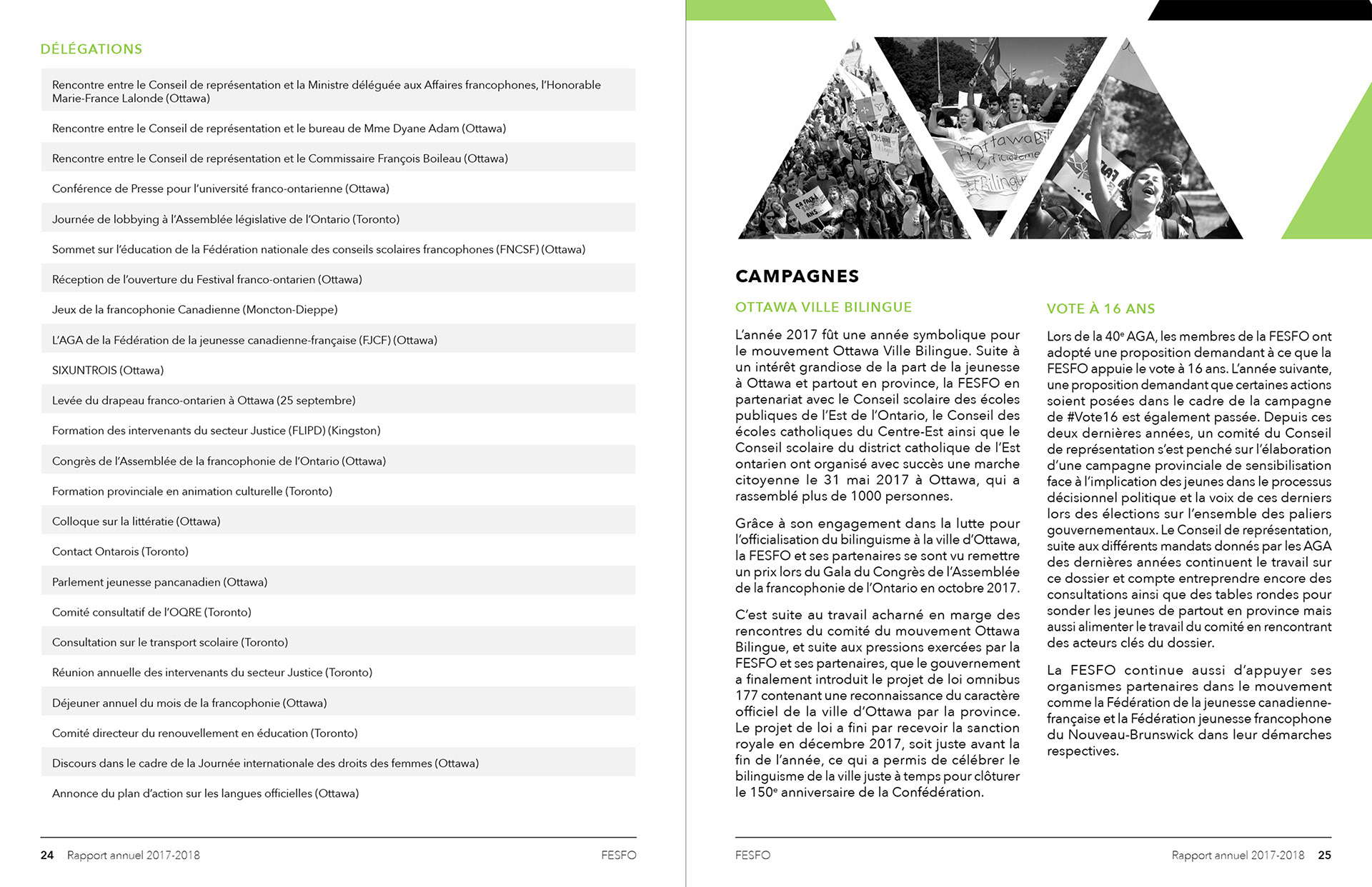 Sample spread with imagery and FESFO branding (2)