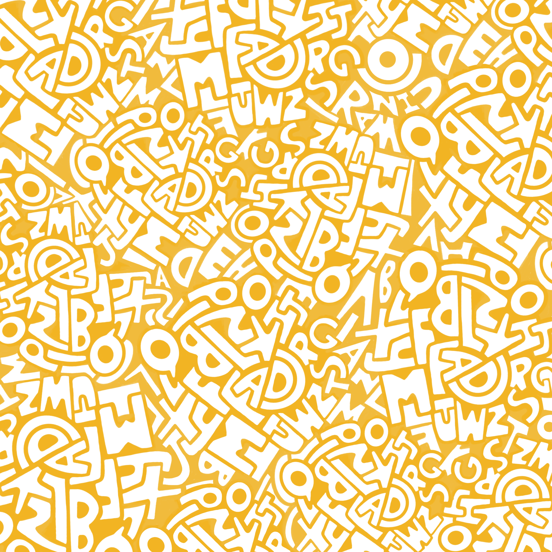 Evolution of the Alphabet Soup design into a pattern.
