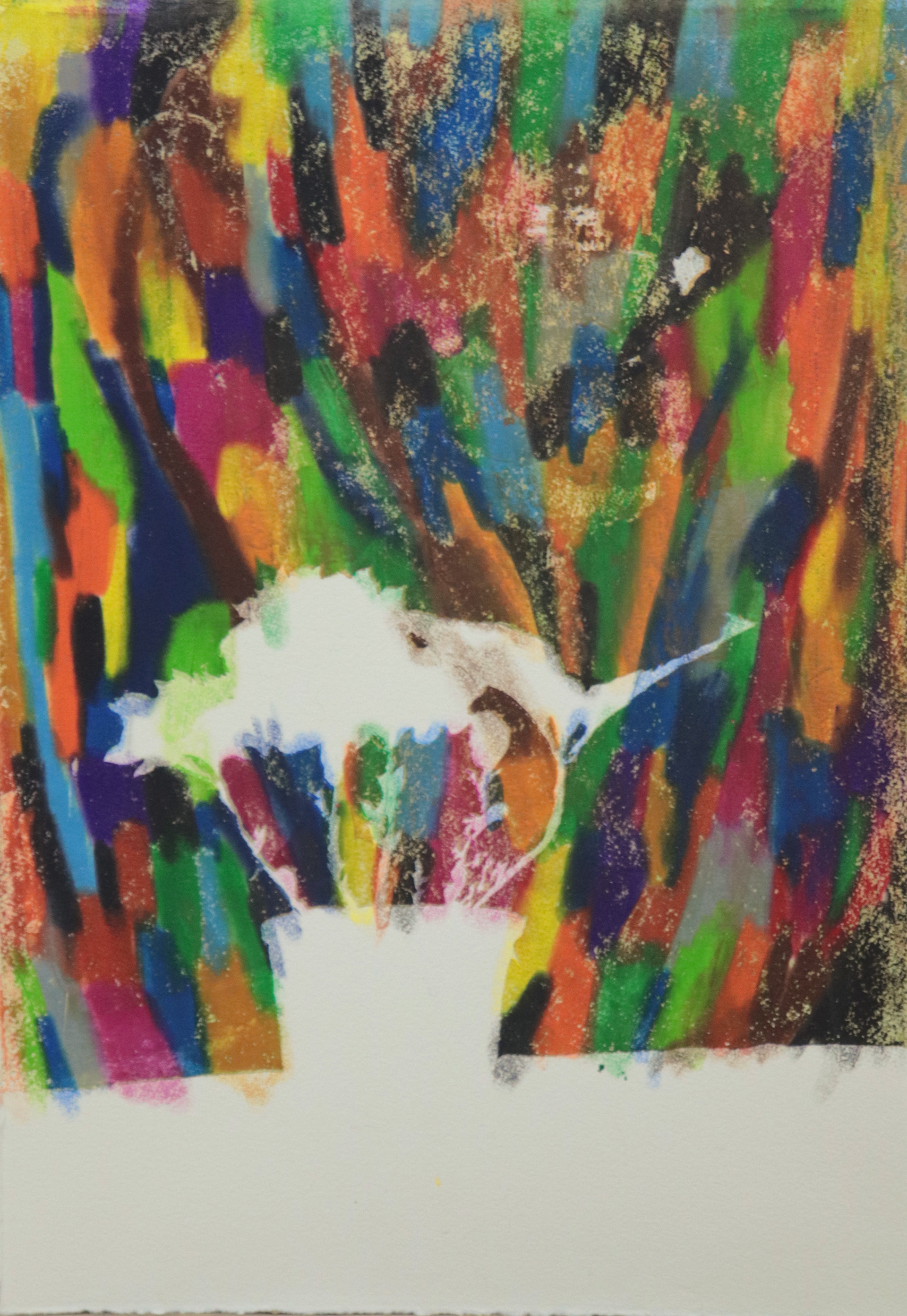 them 32.6x36.5cm, silkscreen monoprint, 2019