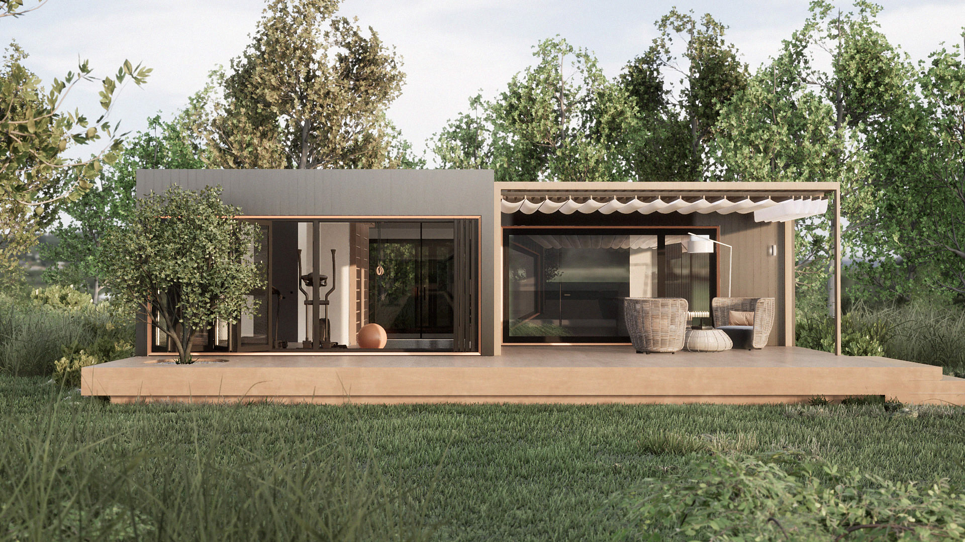 SPA modular system vizualizacja render architektura modułowa