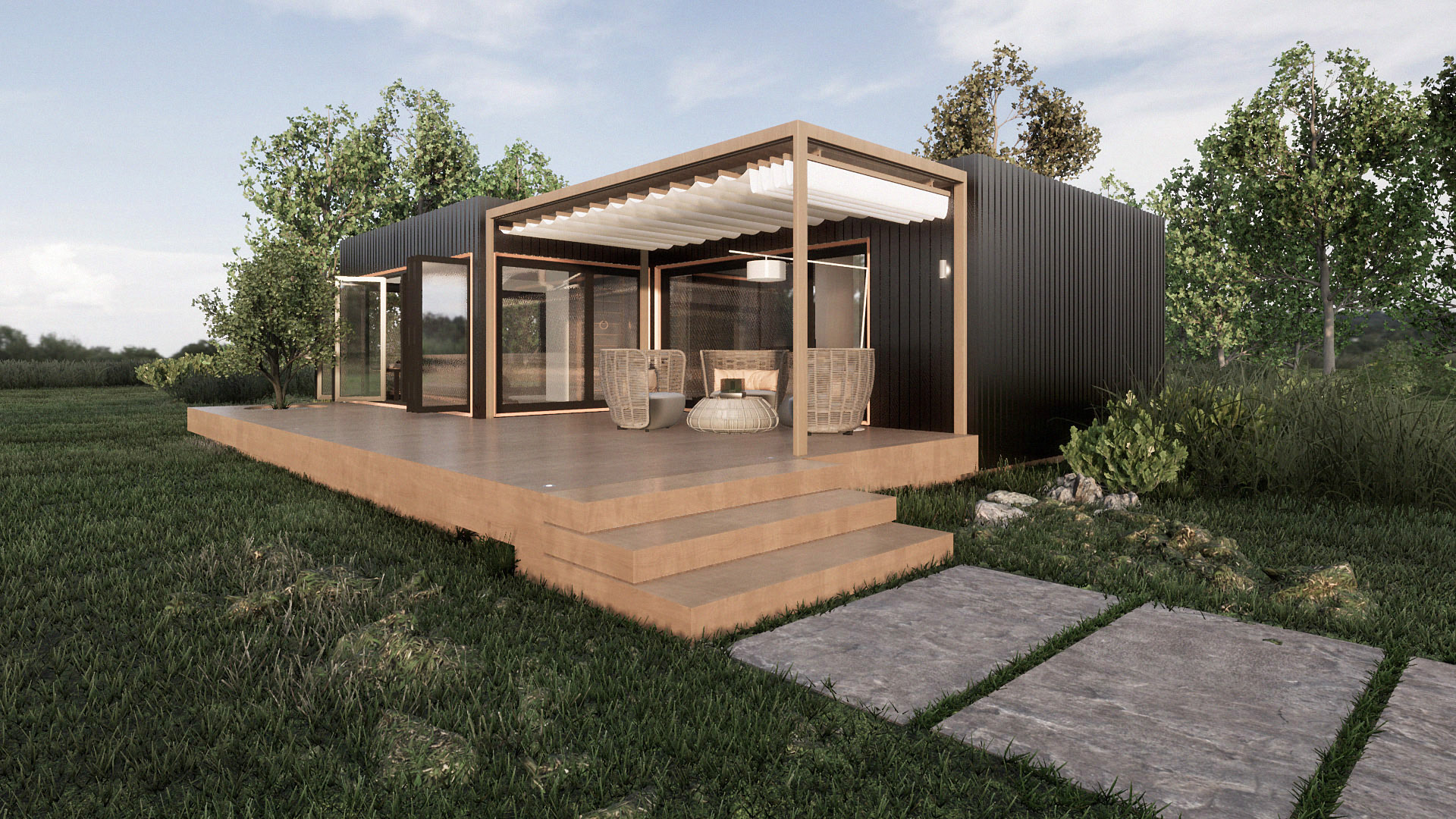 SPA modular system vizualizacja render architektura modułowa