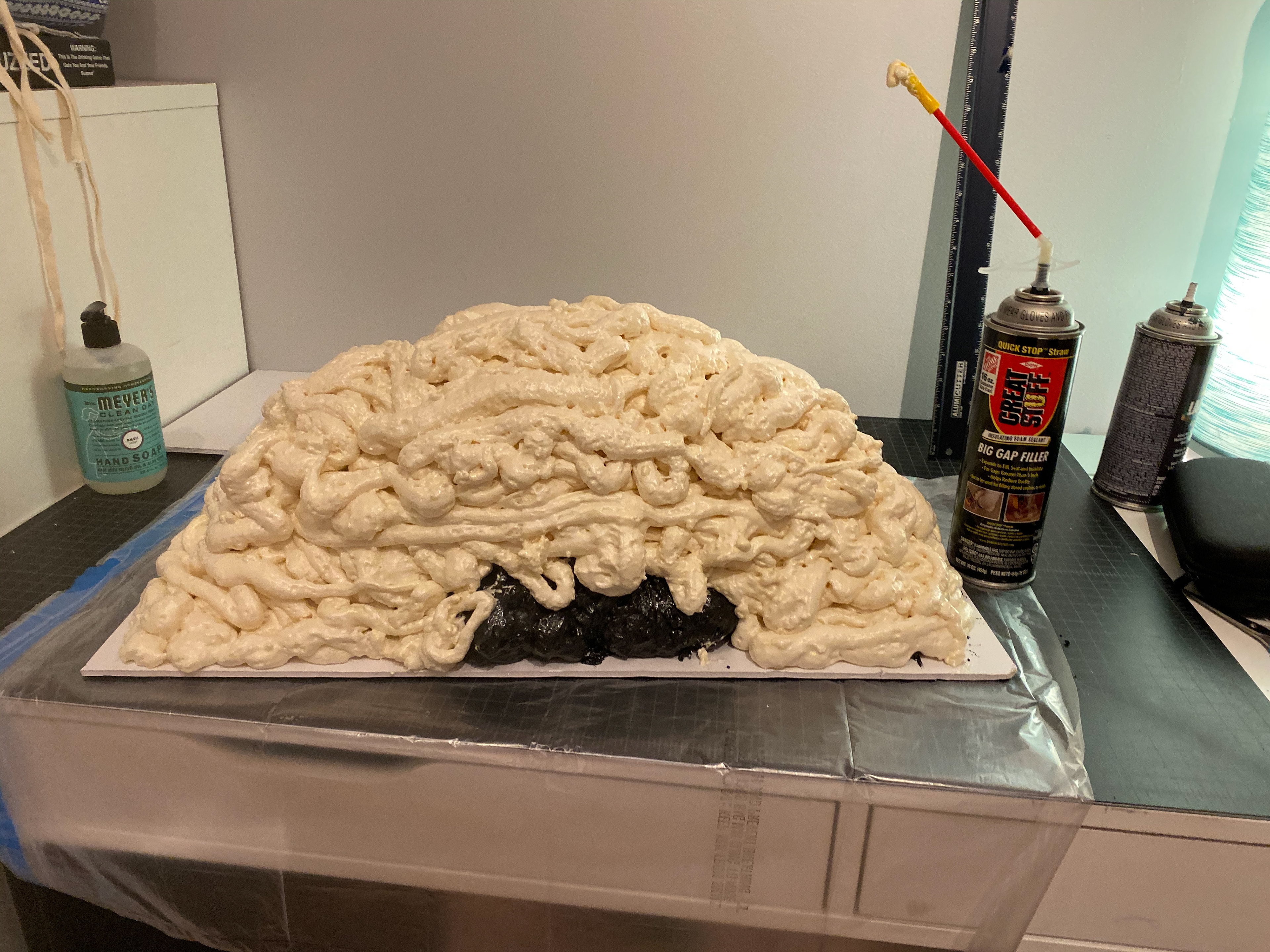 Once it is to desired size, let dry.