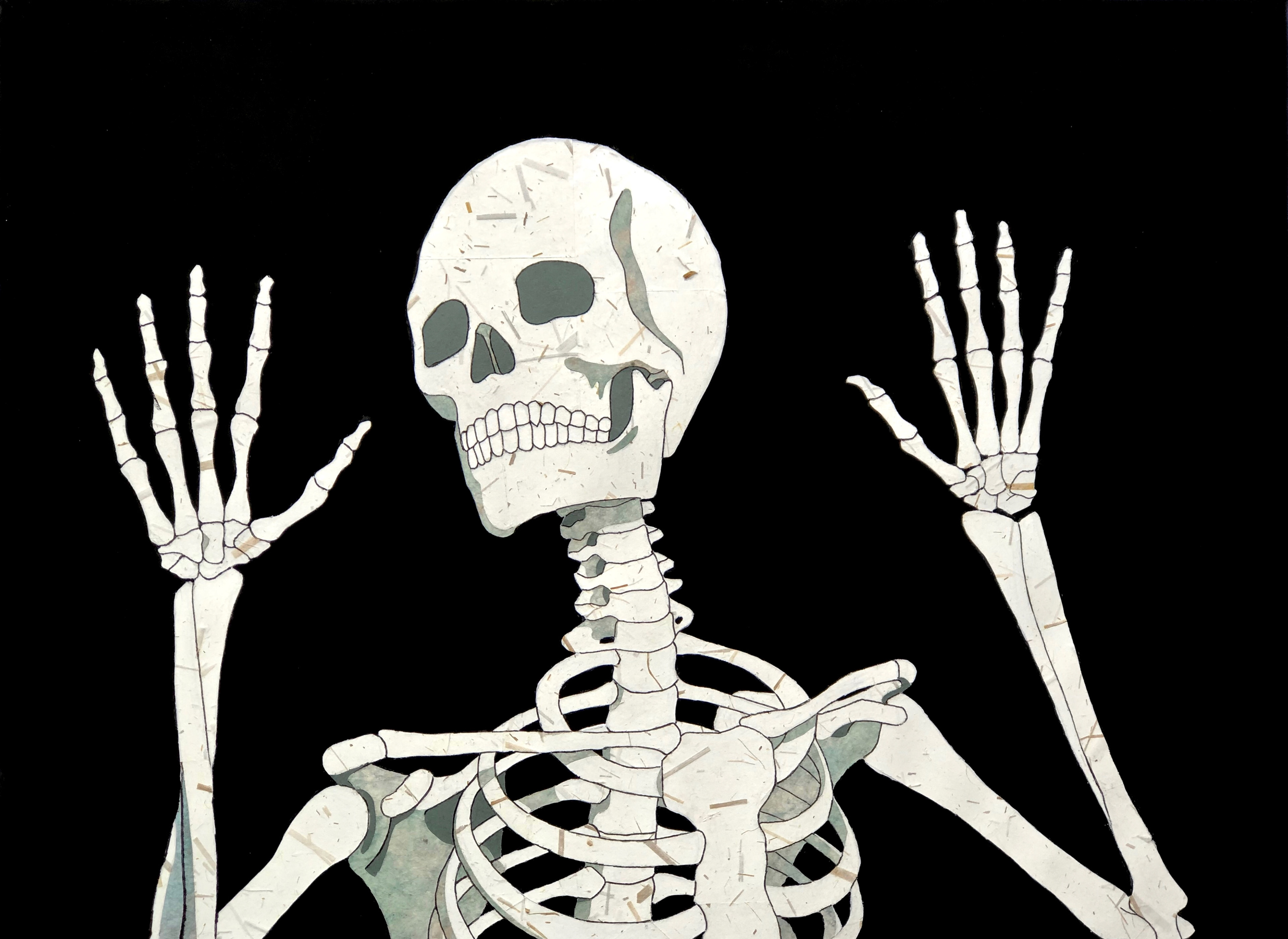 Skeleton I. 2020 Cut paper. 