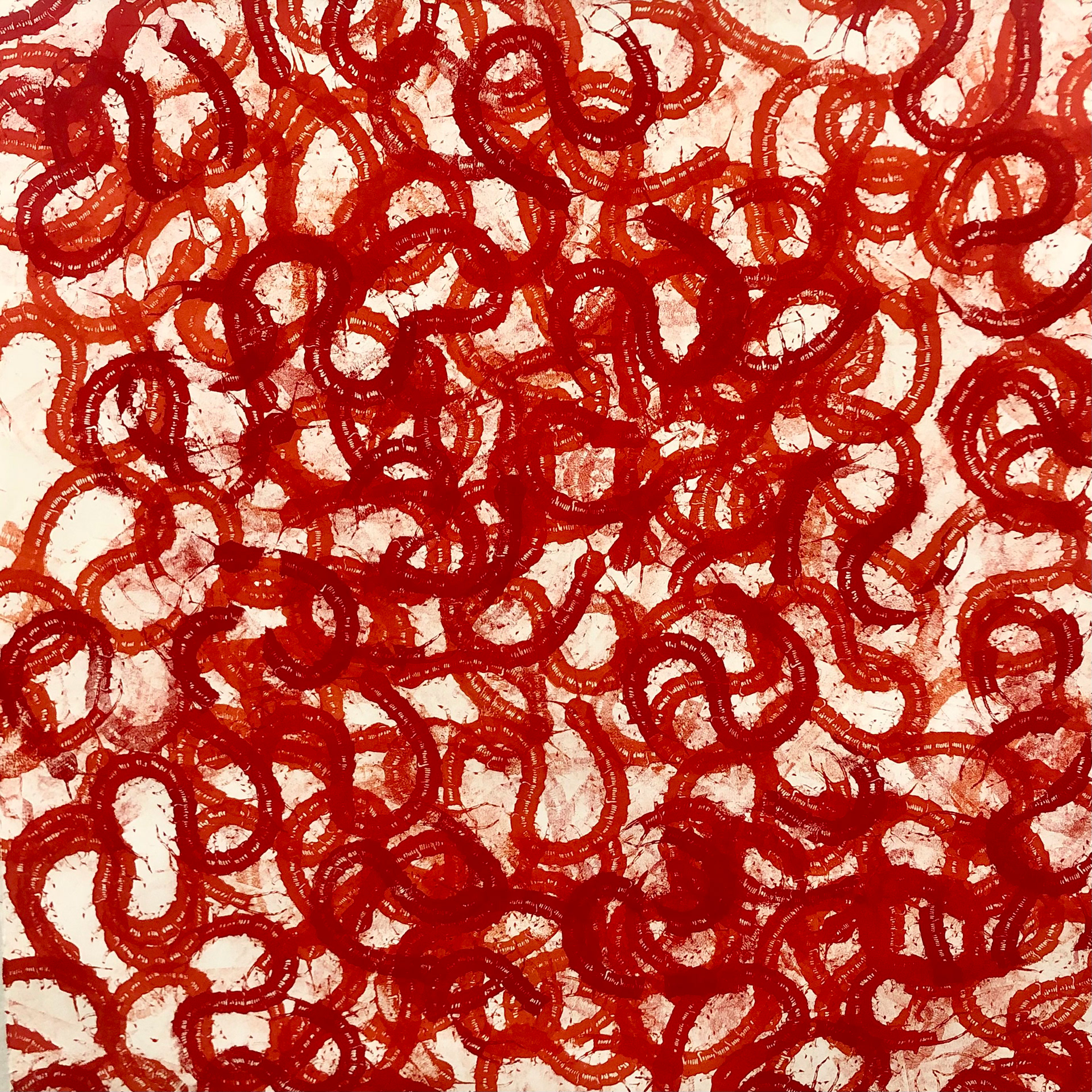 Centipedes 1. 2023 Screenprint on paper. 