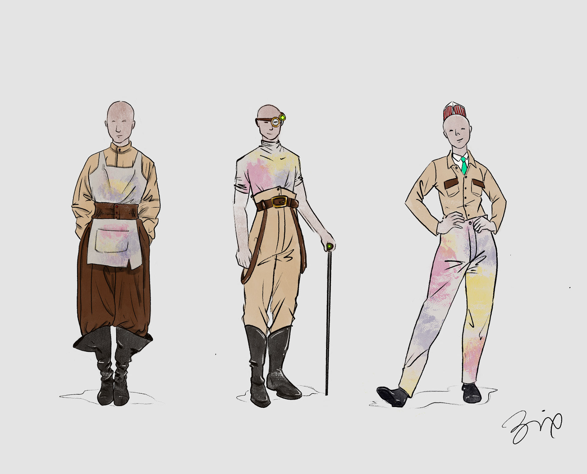 Character Attendant Costumes