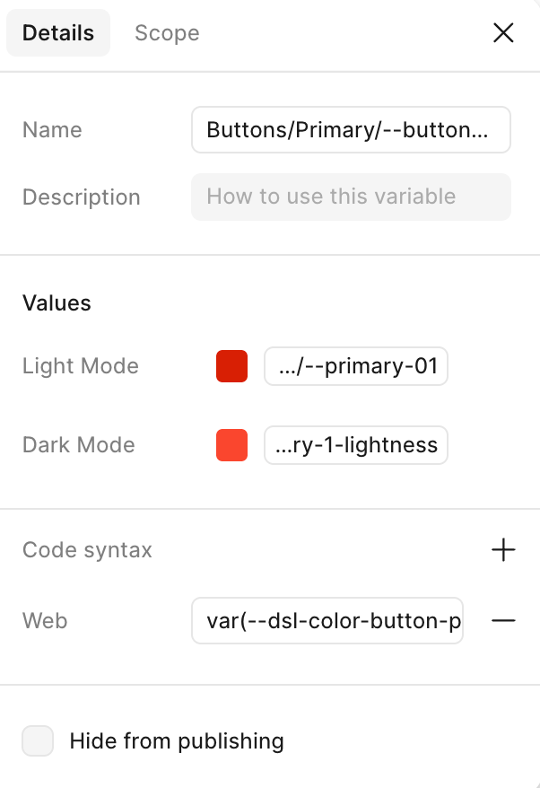 details, code syntax