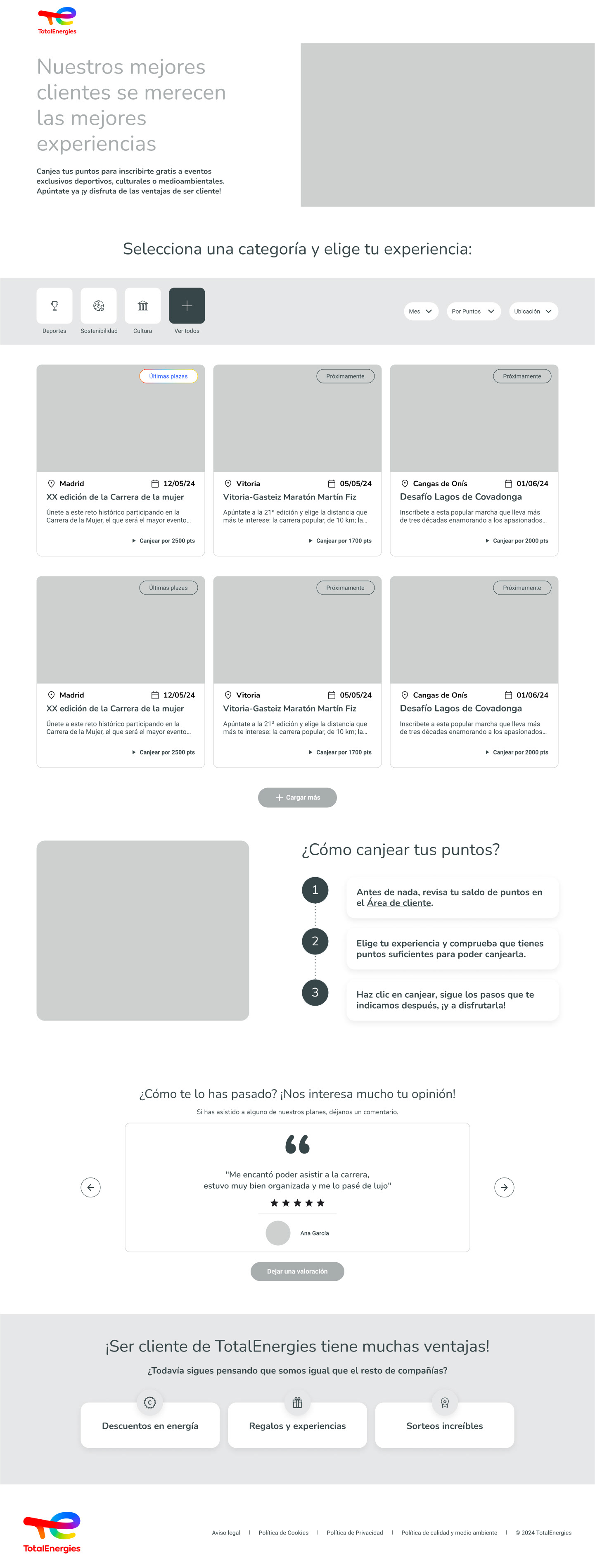 Desktop wireframe