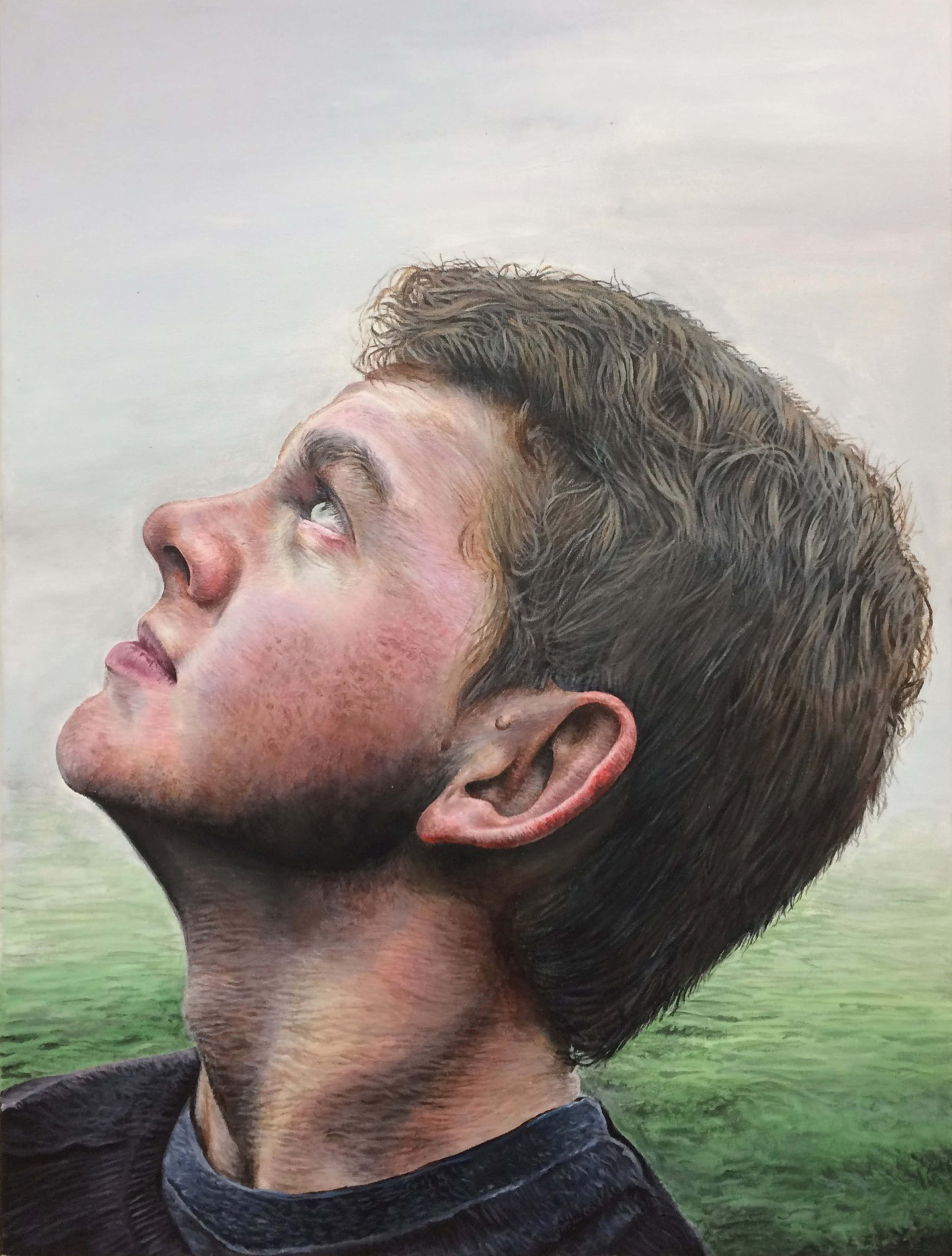 Portrait series of 3: Acrylic on canvas