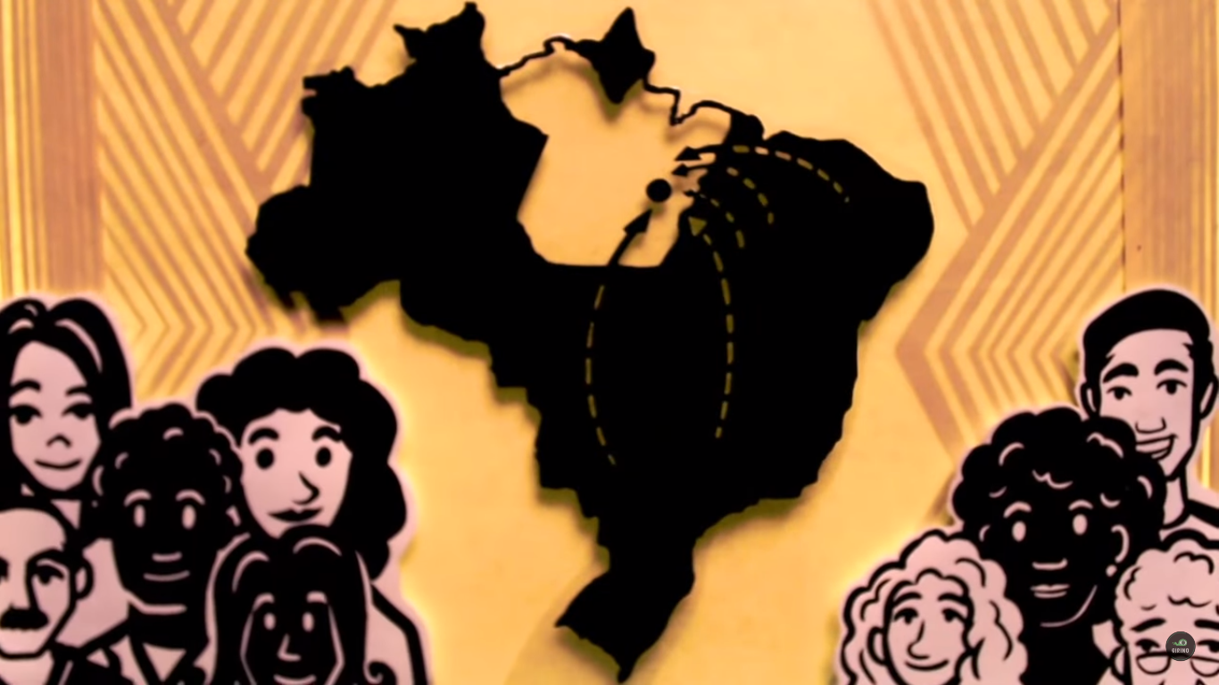 Frame do clipe de Teatro de Sombras Parauapebas