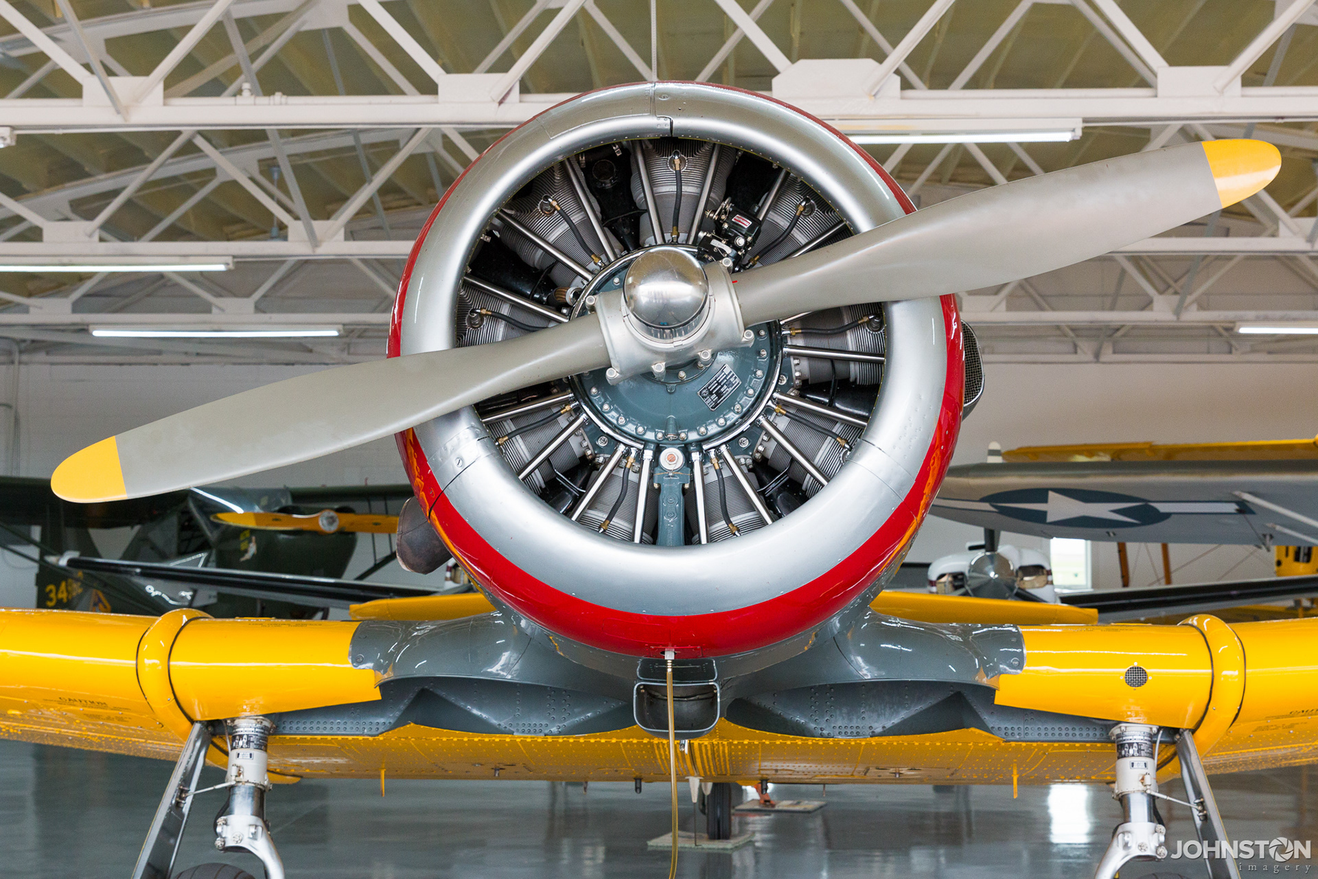 Detail of WWII-era fighter plane