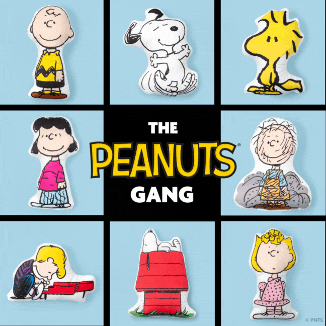 Peanuts Custom Shaped Pillows Animated Social Asset