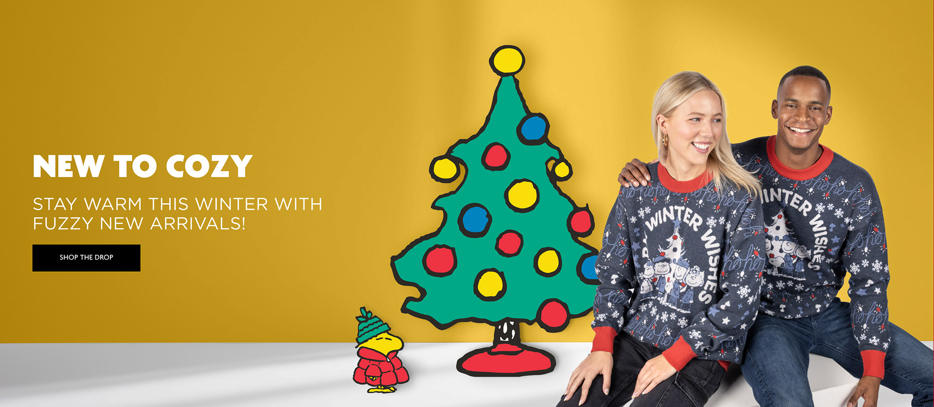 Peanuts Winter New Arrivals Homepage Block