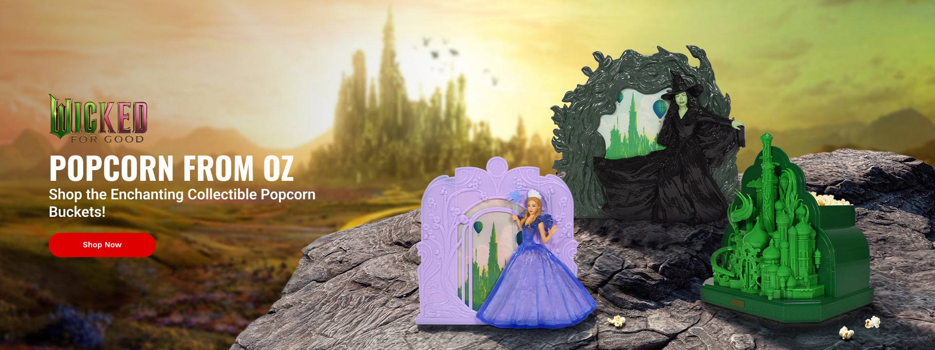 Wicked For Good Popcorn Bucket Hero Banner
