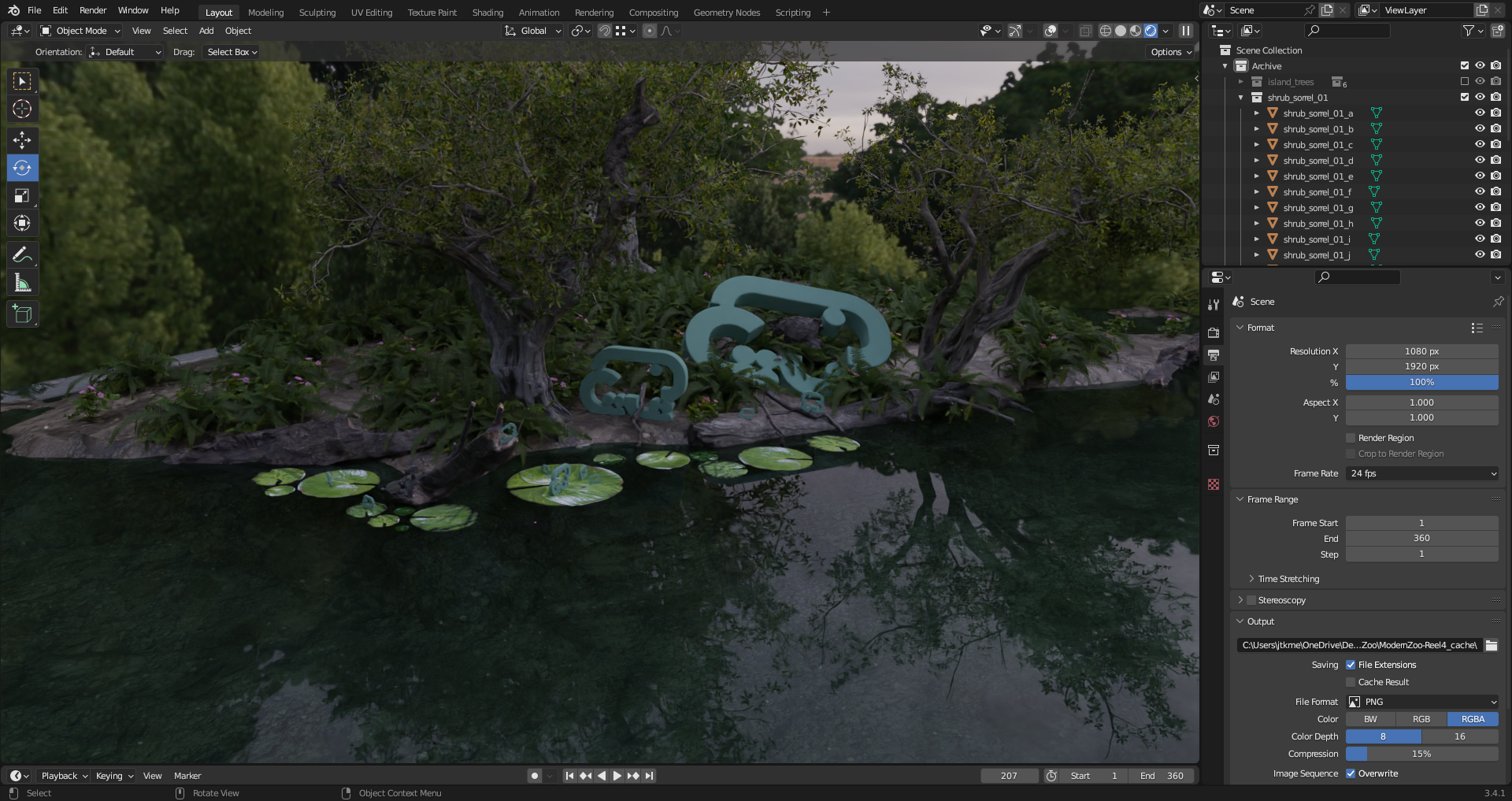 Scene Composition (Rendered View)