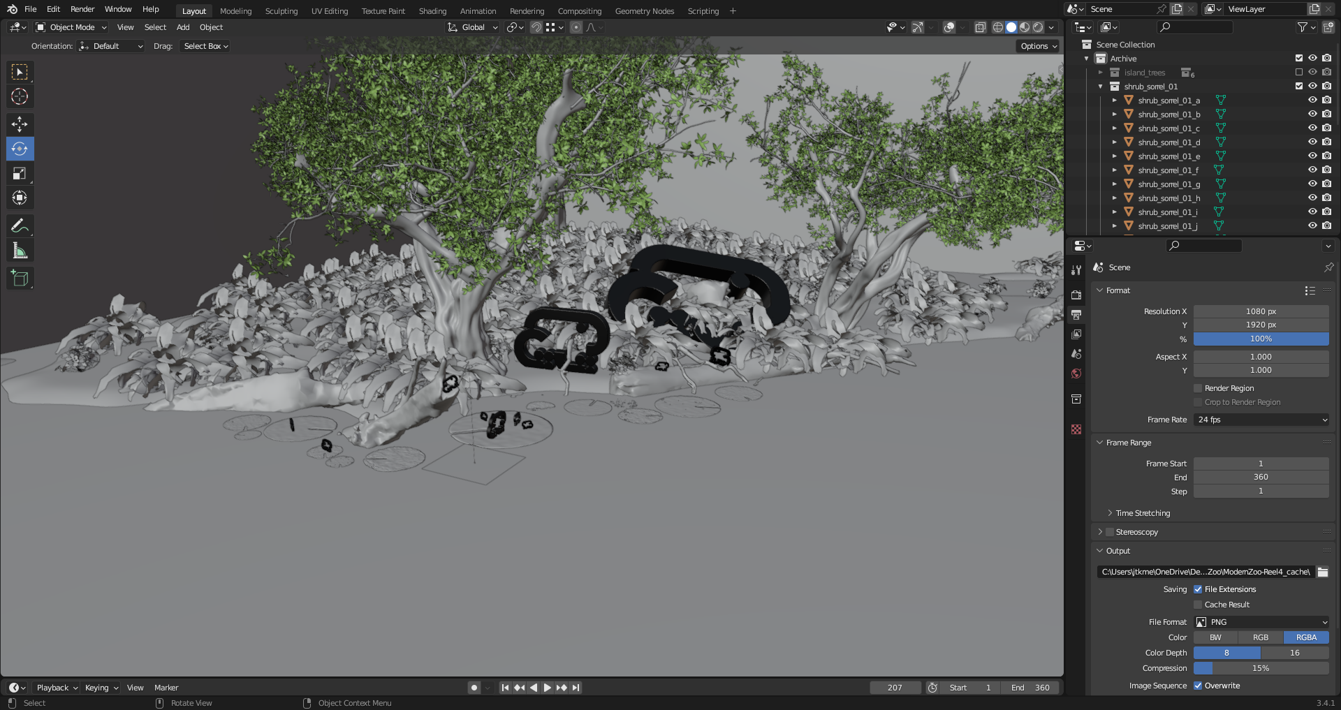 Scene Composition (Solid View)