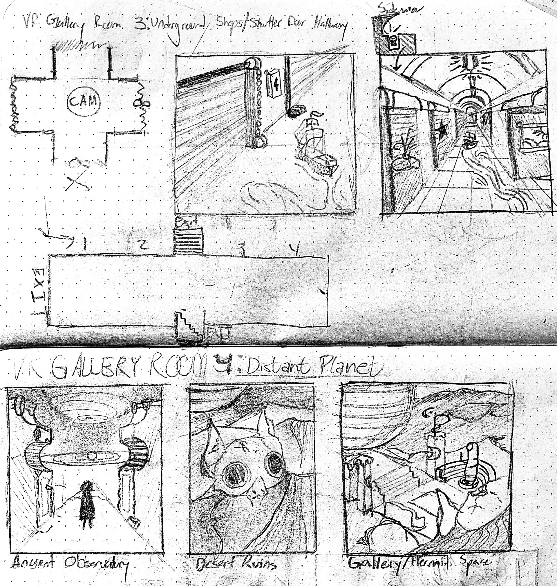 WIP Sketches & Points of Interest