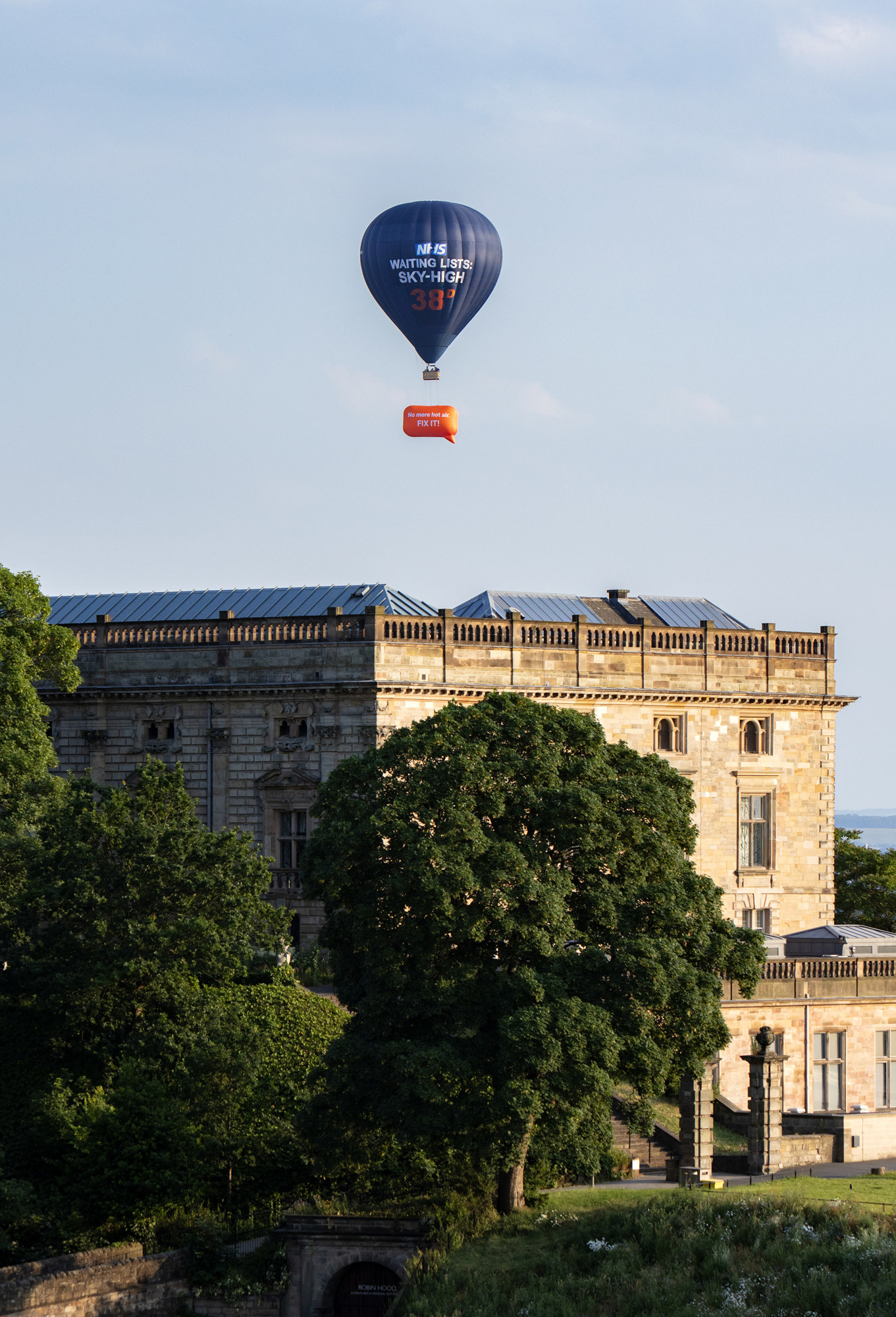 Balloon flight for Campaign group 38 degrees. PA Media Assignments/Lucy Ray