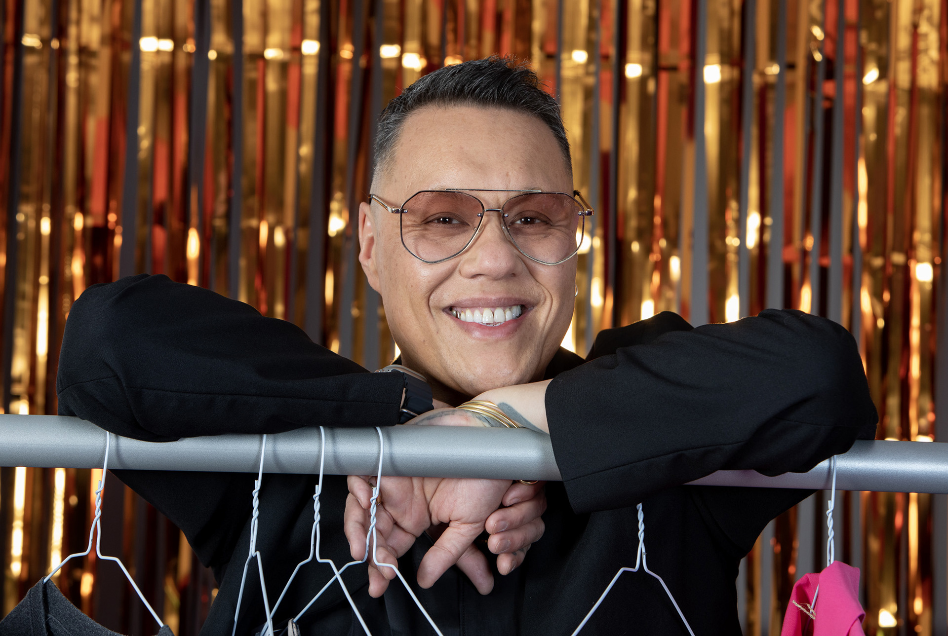 Gok Wan at the UK’s first Northern celebrity swap shop unveiled by Foxy Bingo in Hull. PA Media Assignments/Lucy Ray