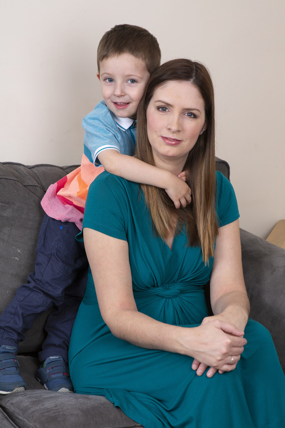 Ali Sanders and her son Jacob, 3: Daily Mail