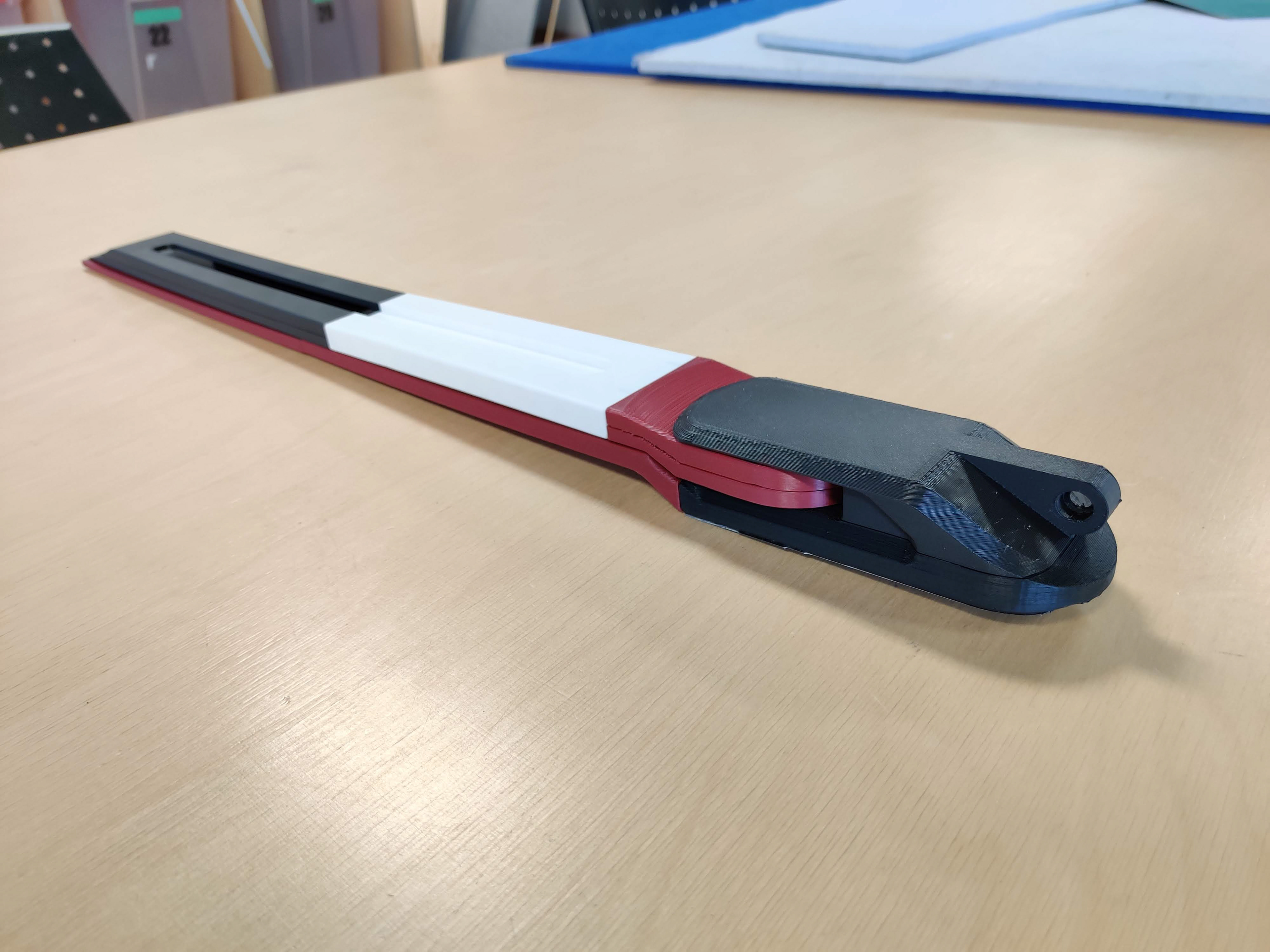 The printed sections were then assembled