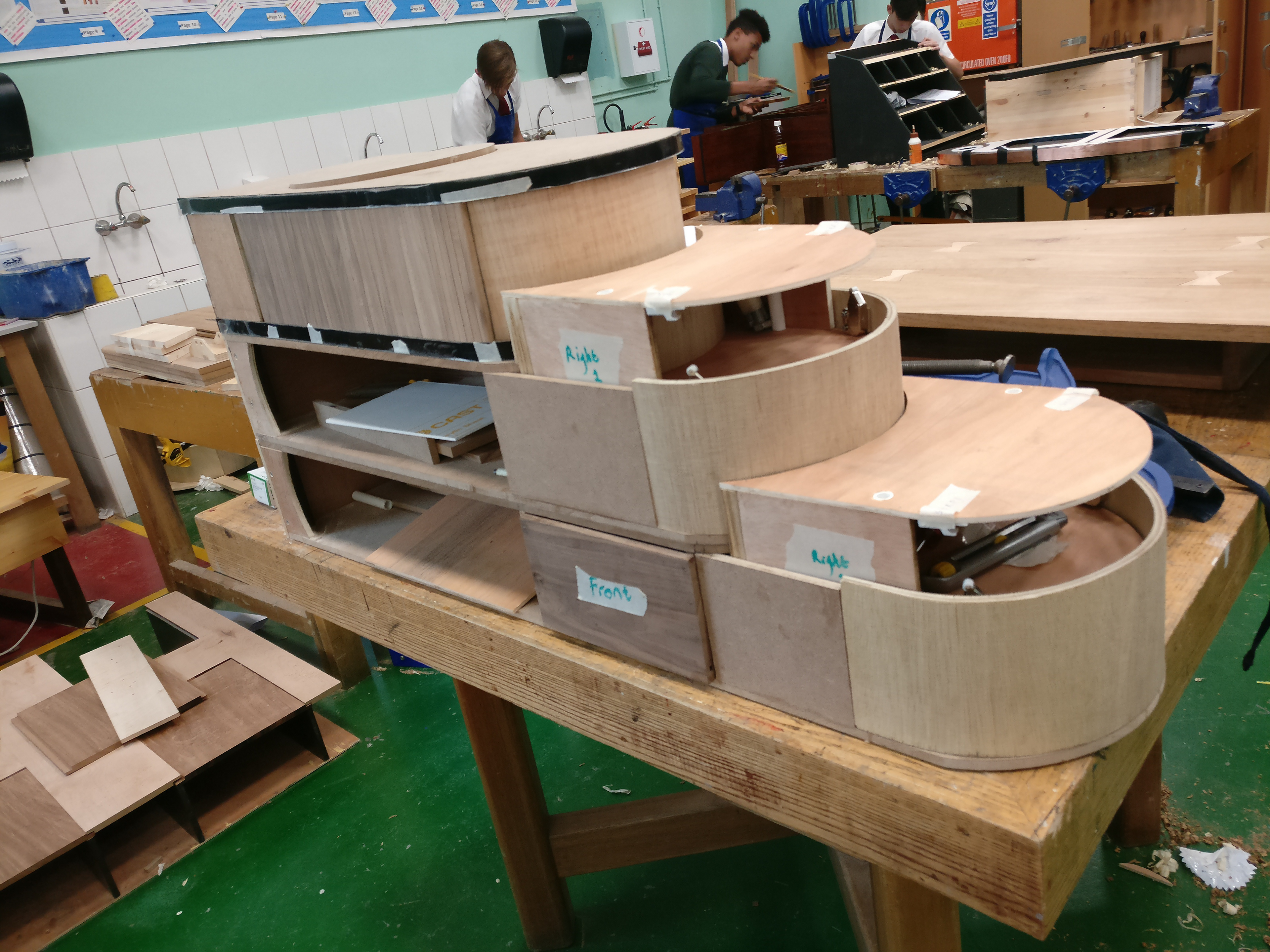All the three layers assembled