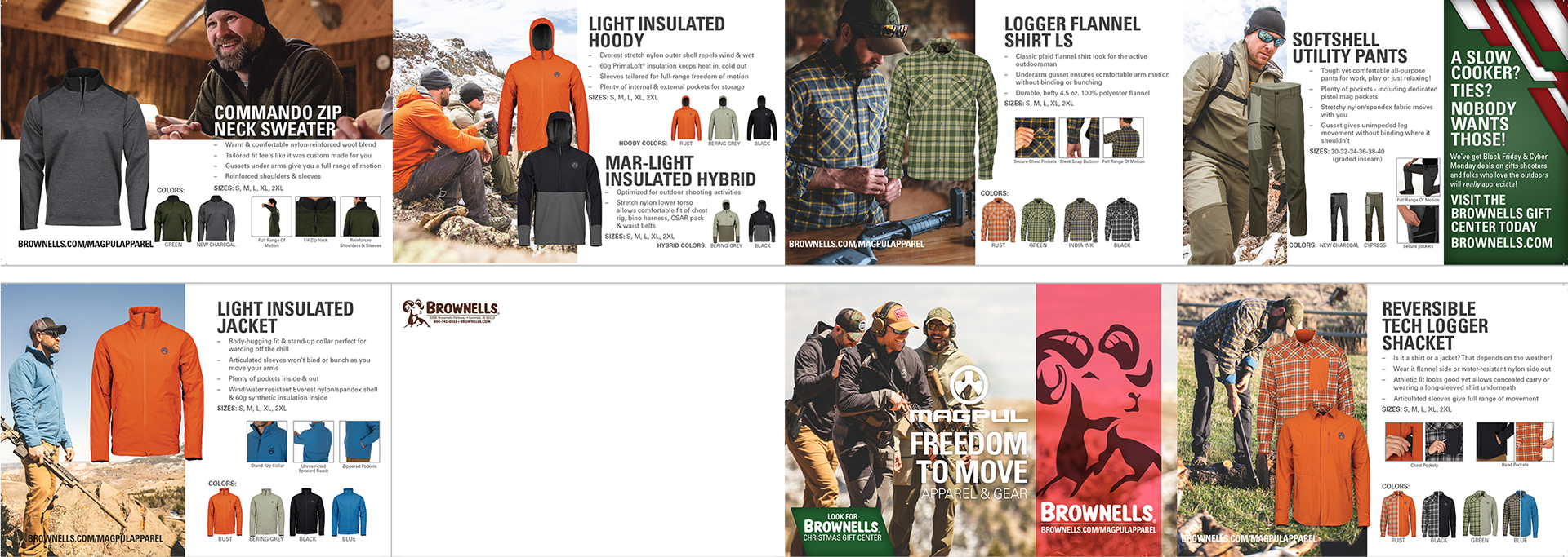 Four Panel Mailer Layout for Brownells®