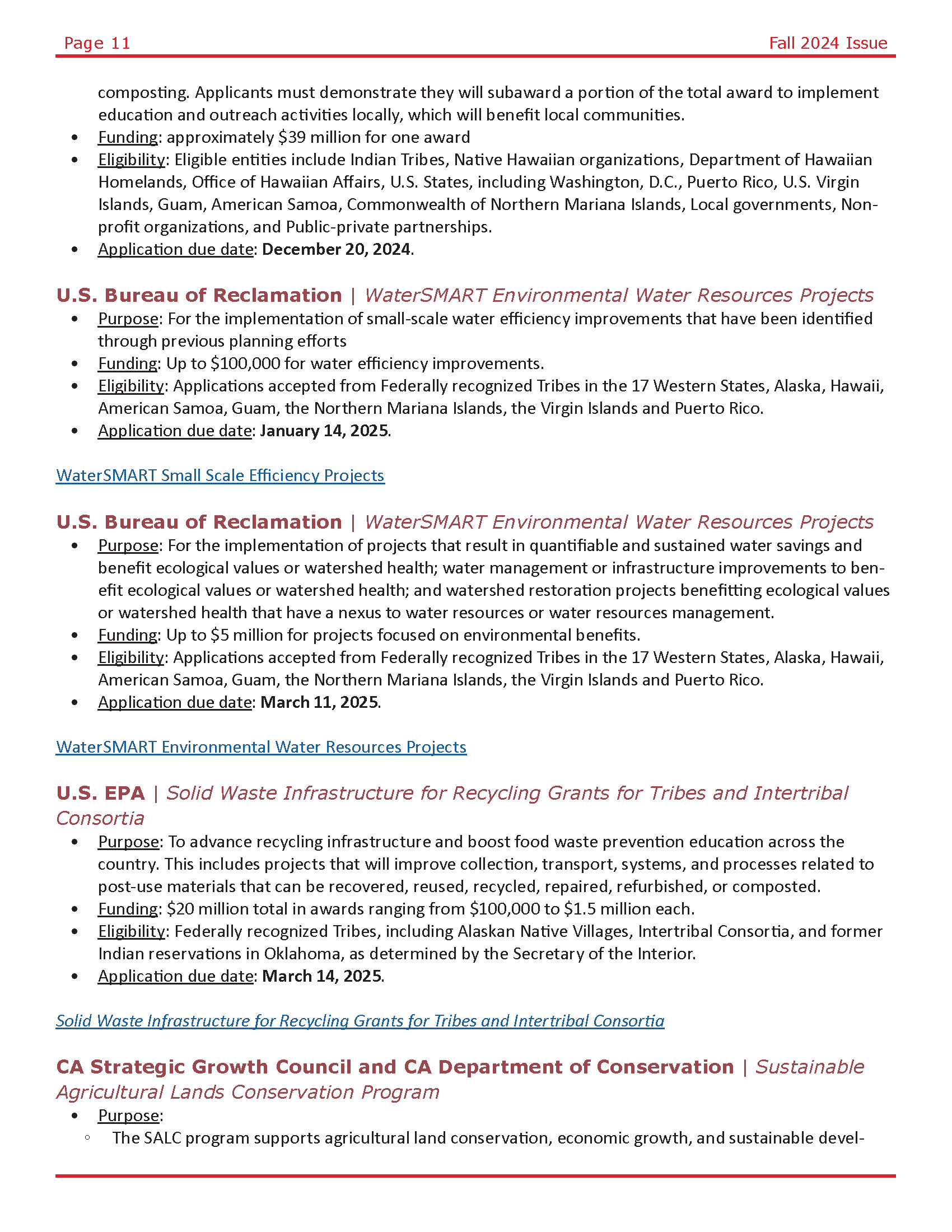 R9 Fall Tribal Newsletter