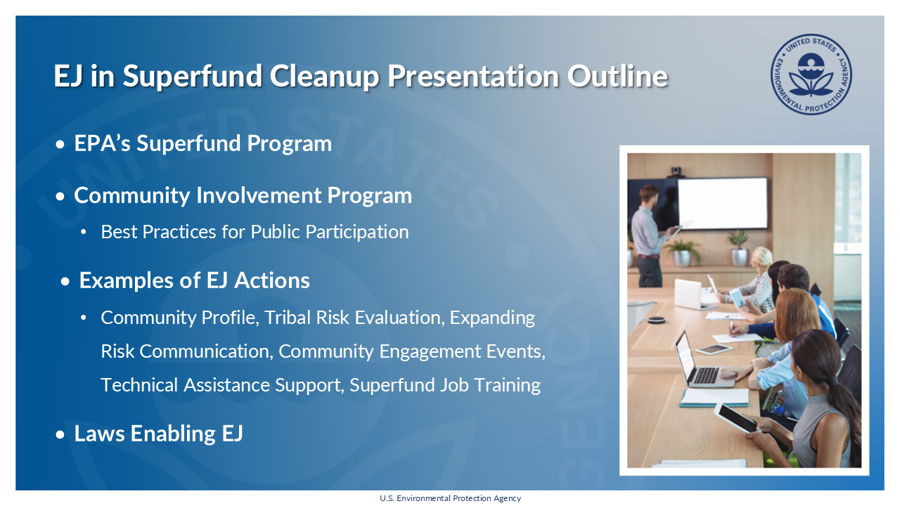 Superfund Community Involvement Enabling Environmental Justice in the Cleanup Process Deck (2025)