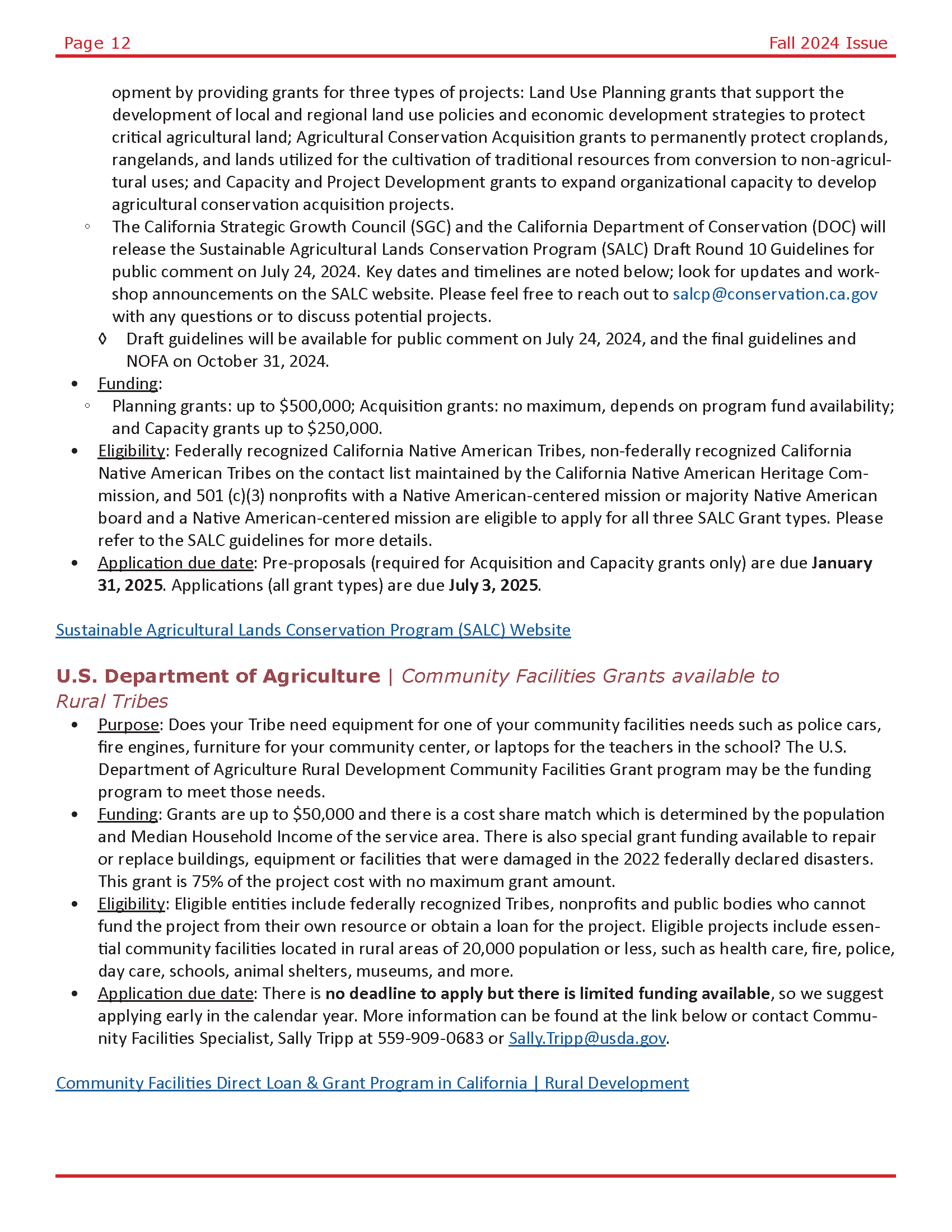 R9 Fall Tribal Newsletter