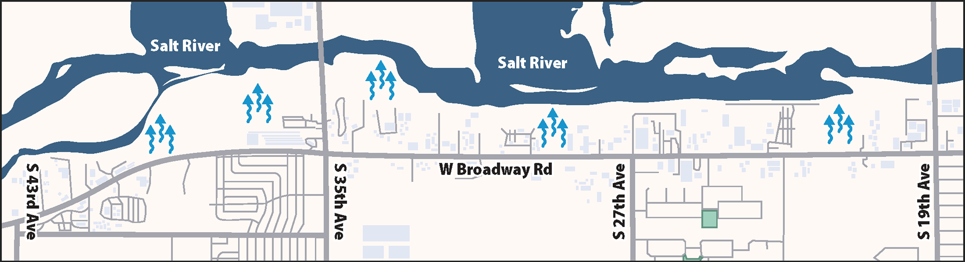 Map of locale next to Salt River
