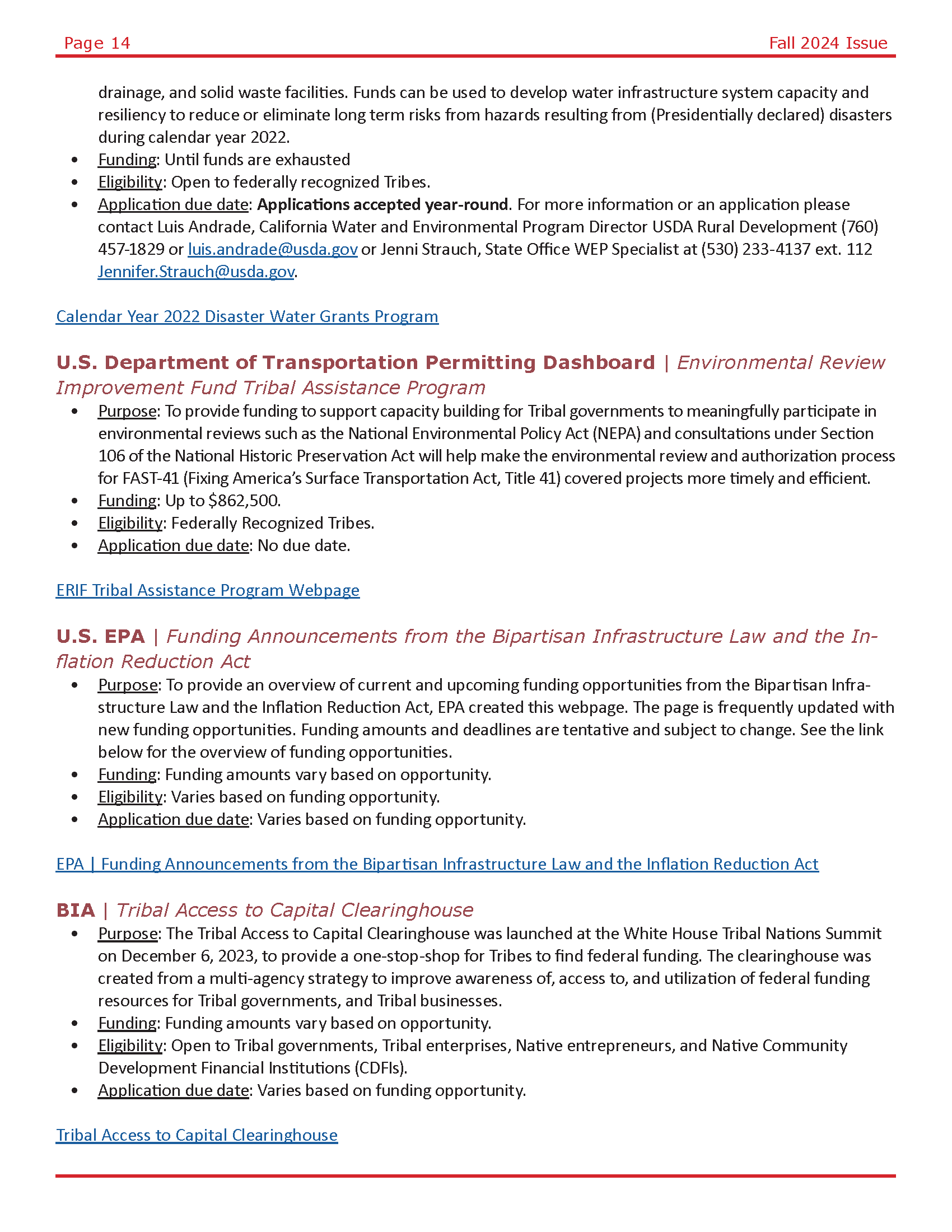 R9 Fall Tribal Newsletter