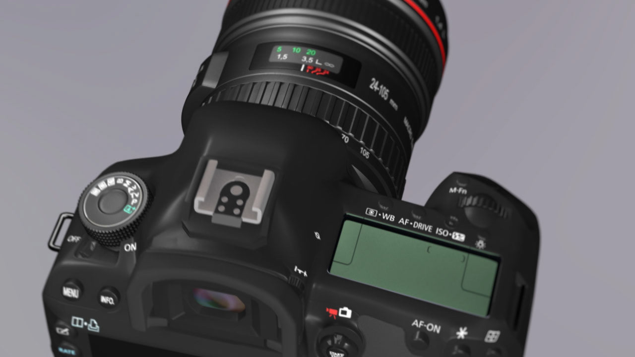 Educational graphics - 3D modelling/rendering of camera