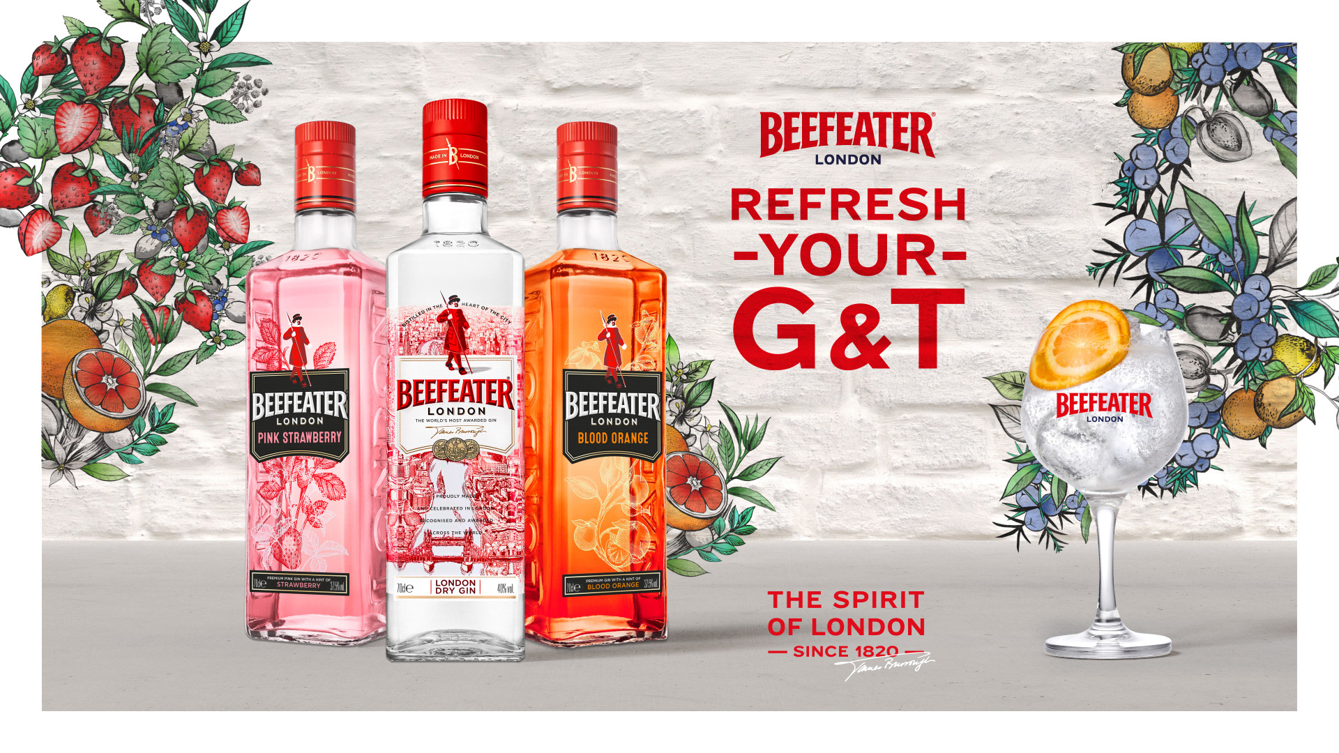 Animation of growing botanicals and motion graphics: one of series for Beefeater Gin.