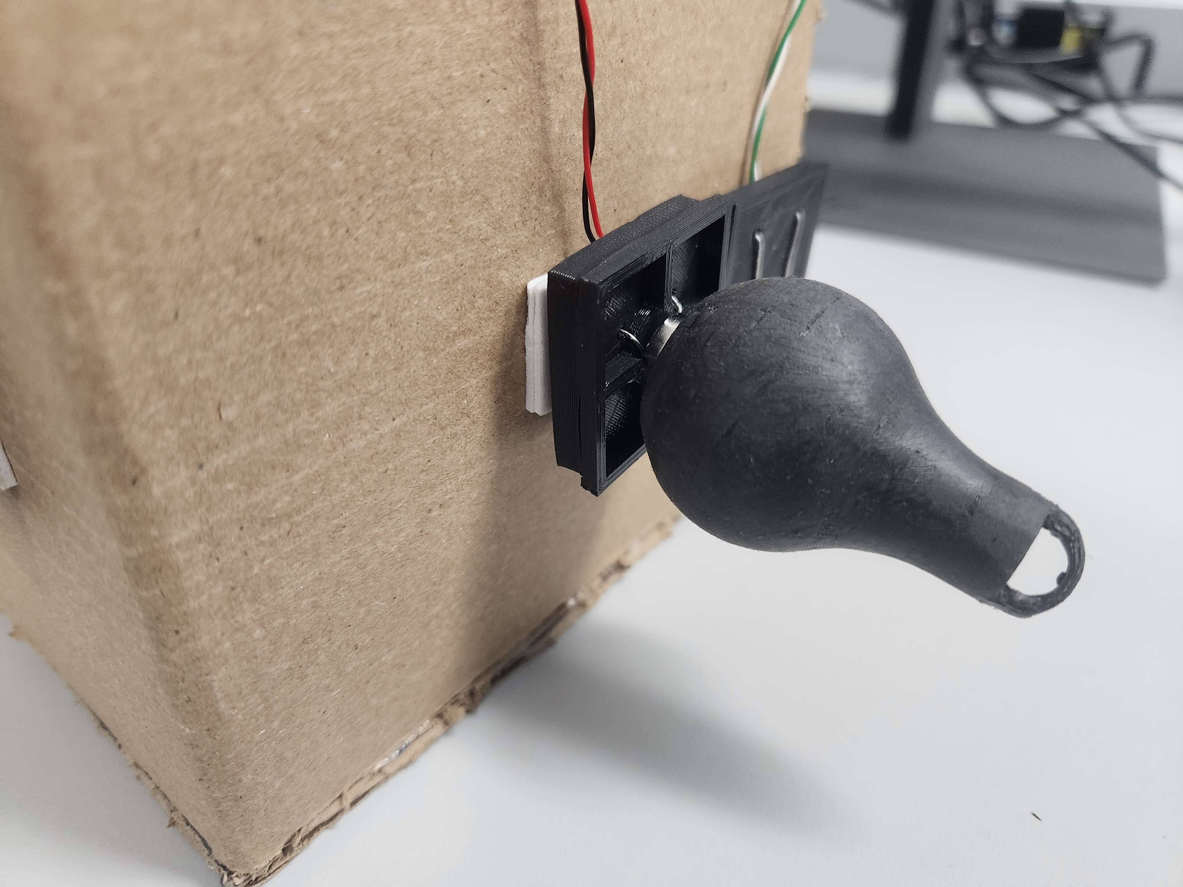 The monster eye figurine snaps onto the windows, which moves the monster camera to that window in-game.