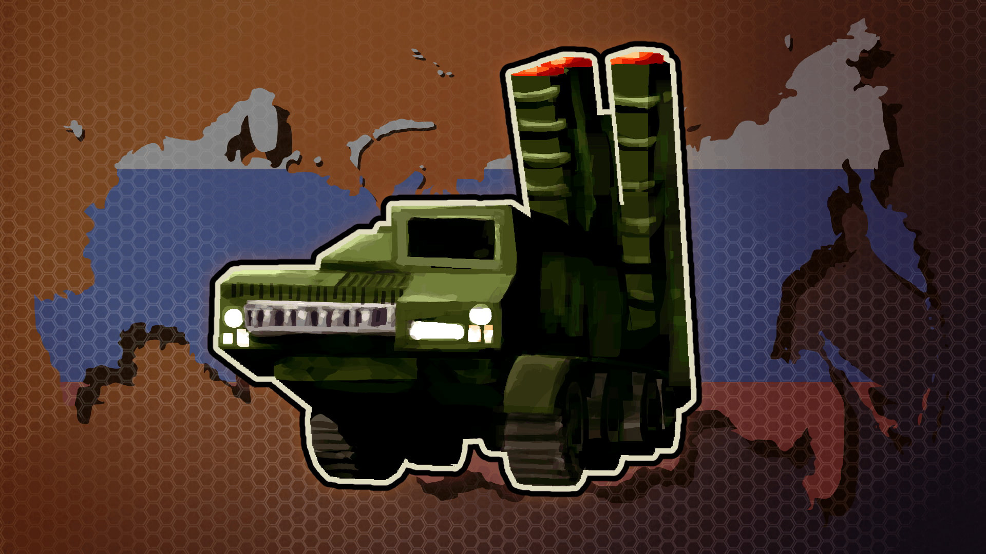 Part of a trading card collection I illustrated (a Russian S400 missile system))