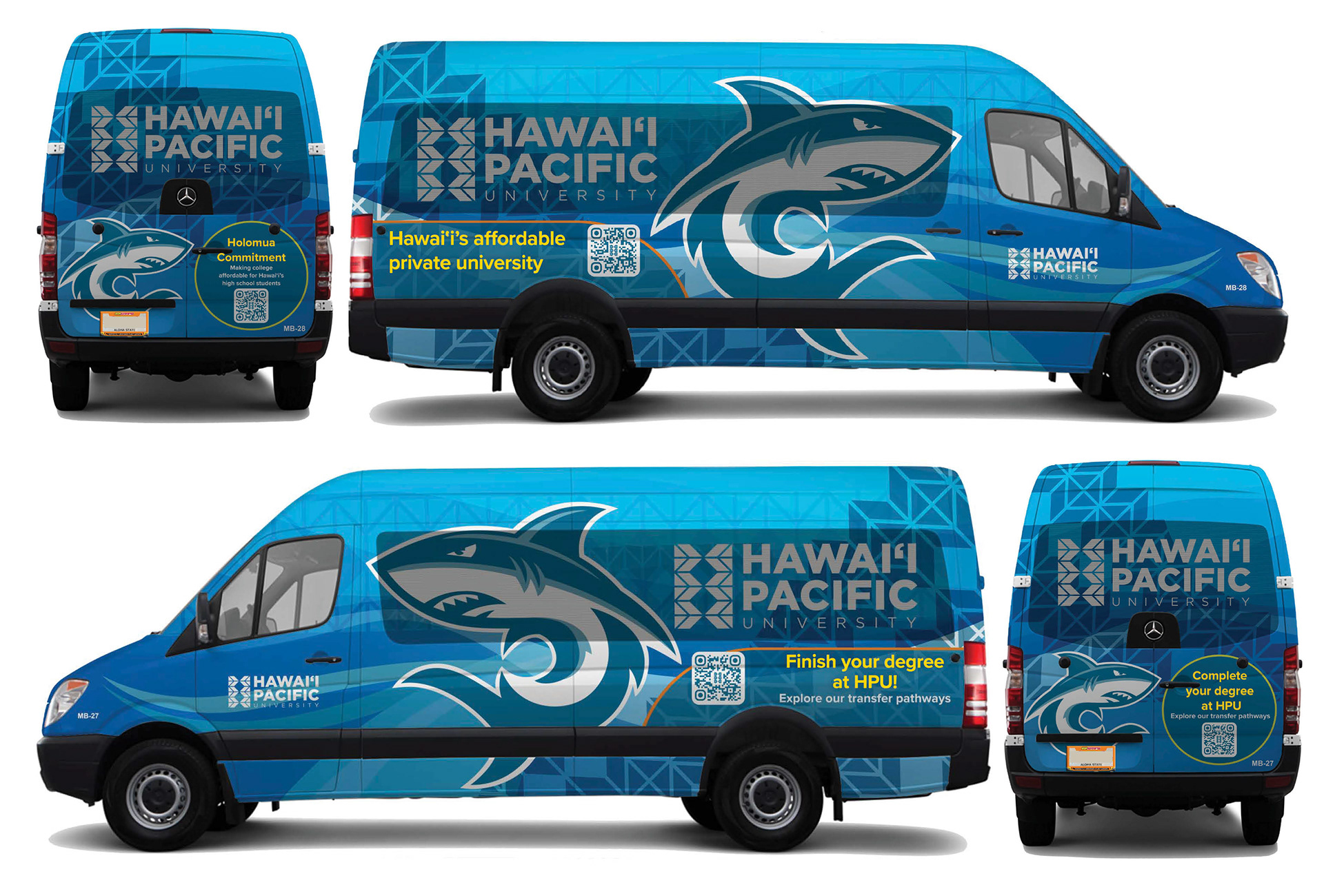 “Shark Suttles” provided an opportunity to present evergreen messaging to the whole inland as moving “billboards”.
