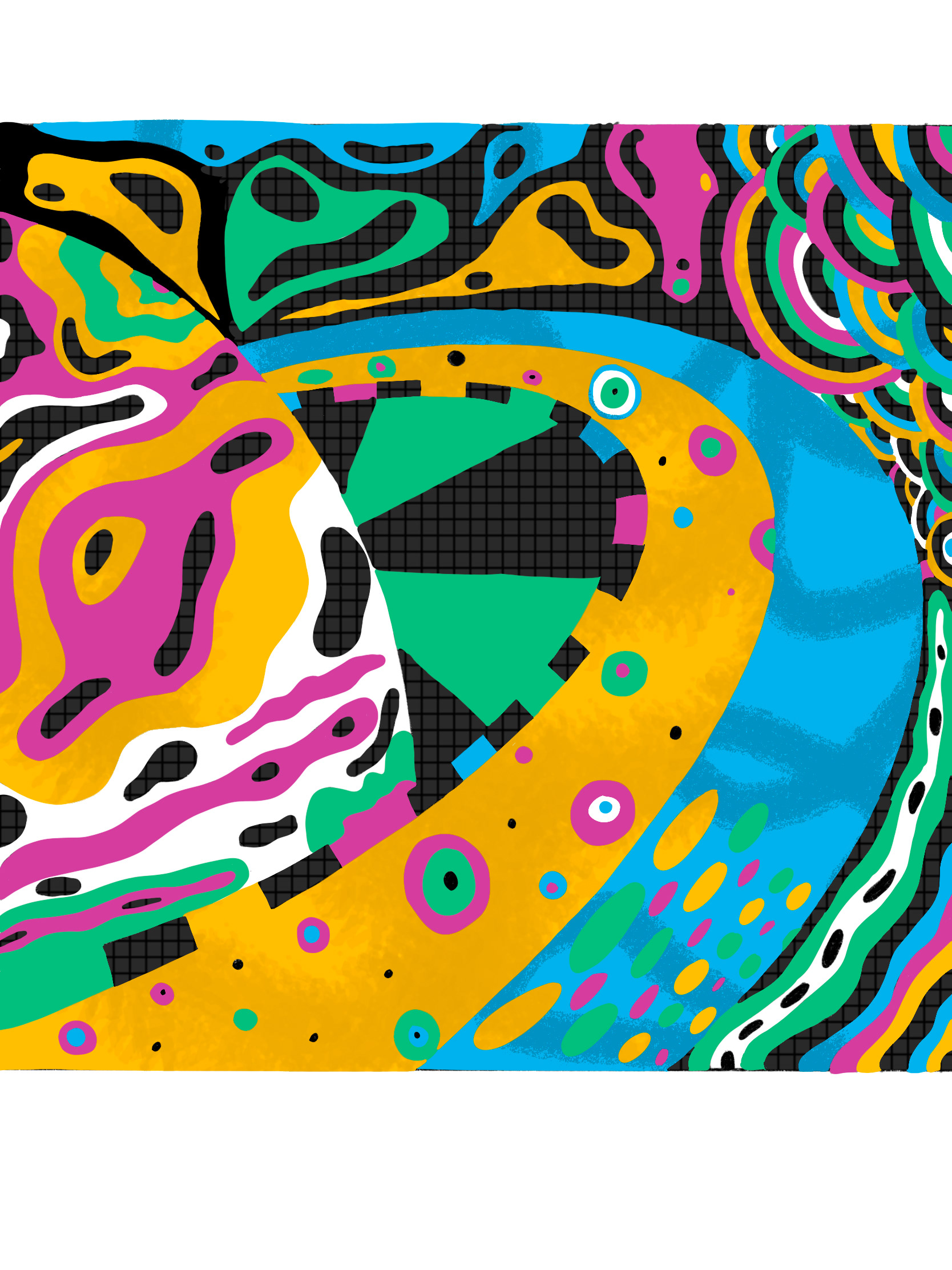 Digitally drawn package artwork