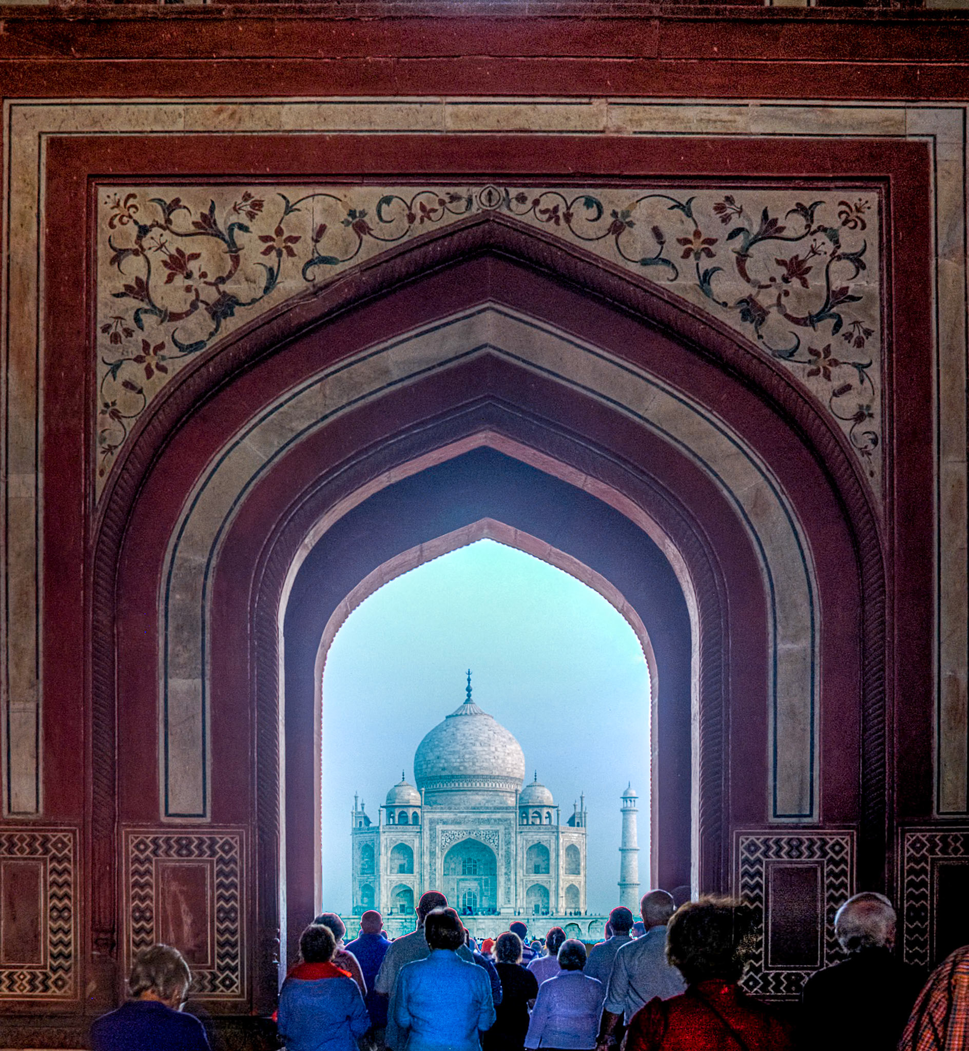 Taj Mahal ) agra