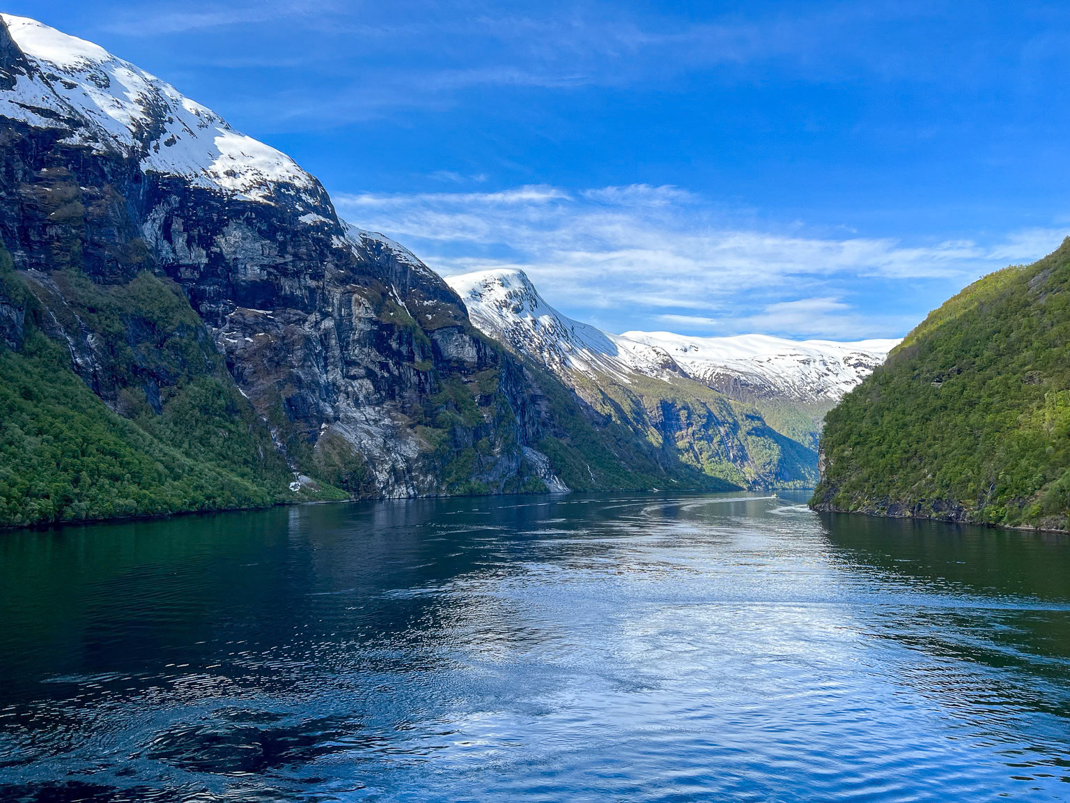 Scenic Geiranger Fjord.