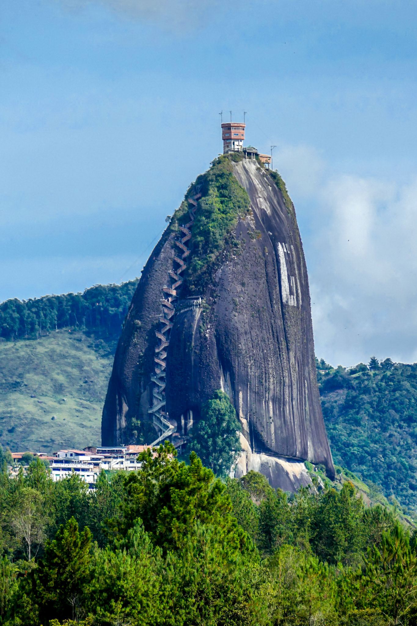 El Peñol near Guatapé - A dramatic outcrop of granite (possibly an eroded volcanic core?)
