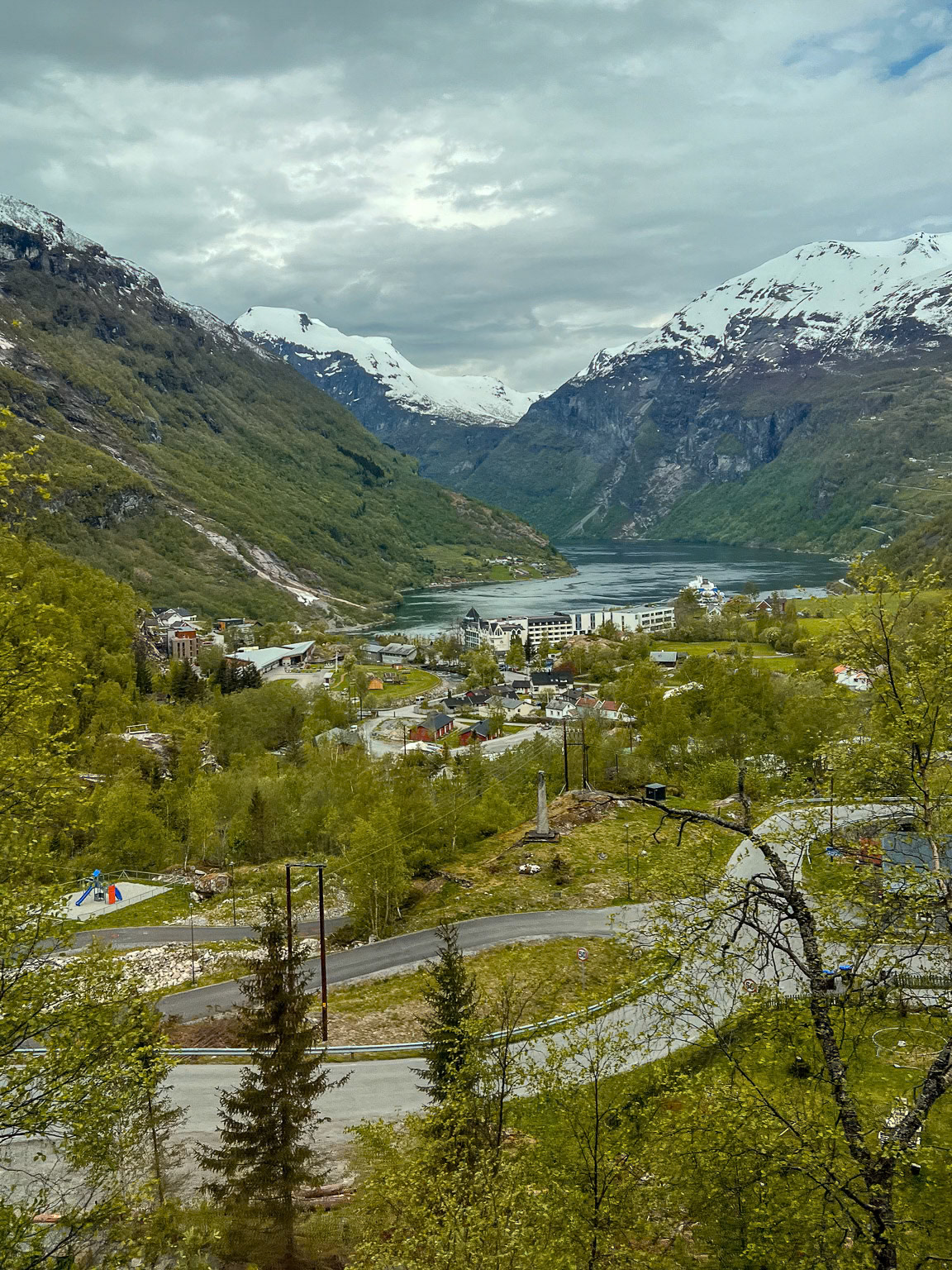 Geiranger Village and Fjord