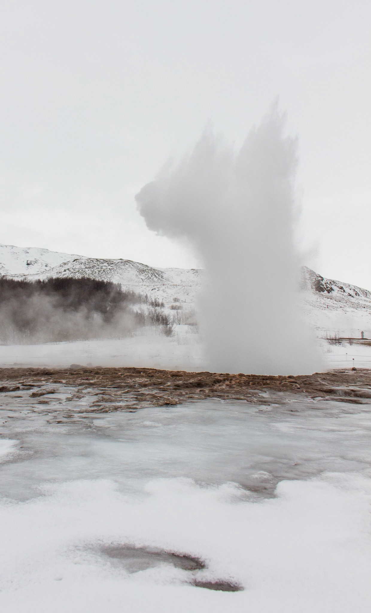 Strokkur eruption - which happens every 5 minutes or so