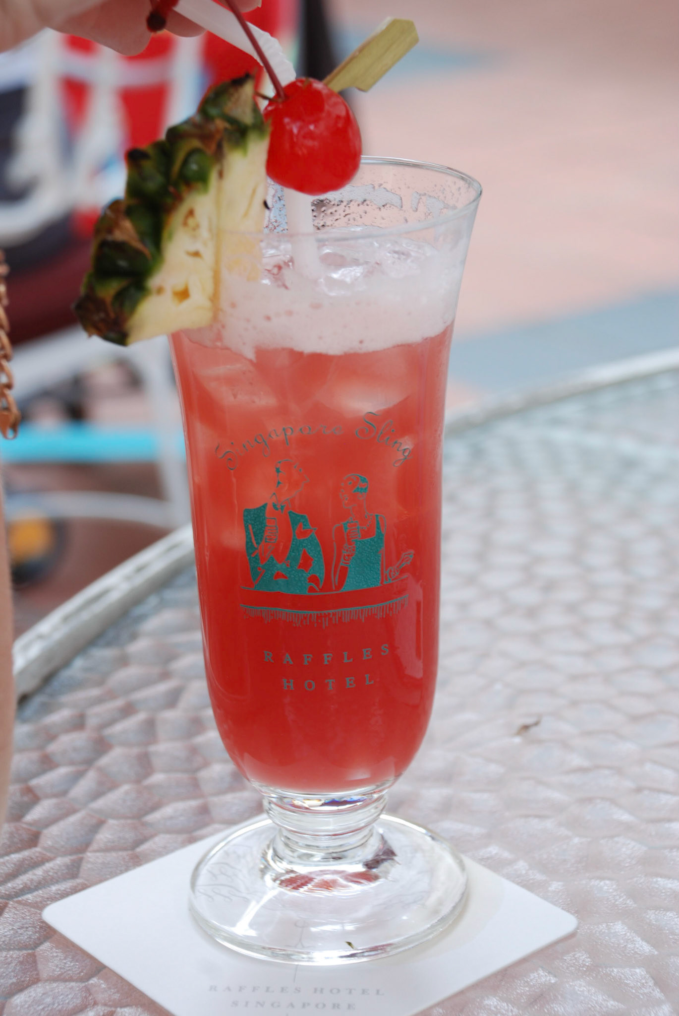 A Gin Sling at the Raffles Hotel