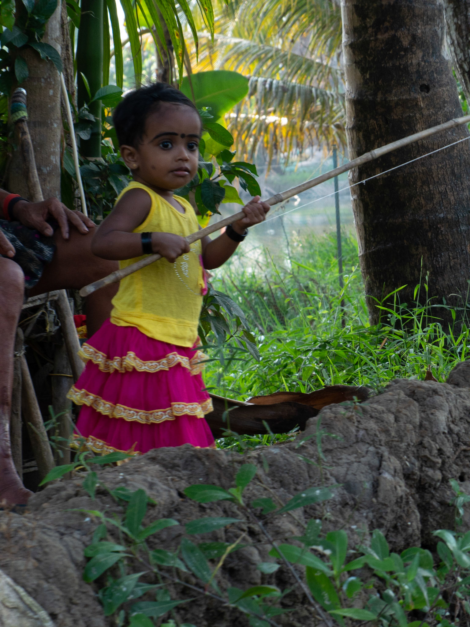 A young fisherwoman!