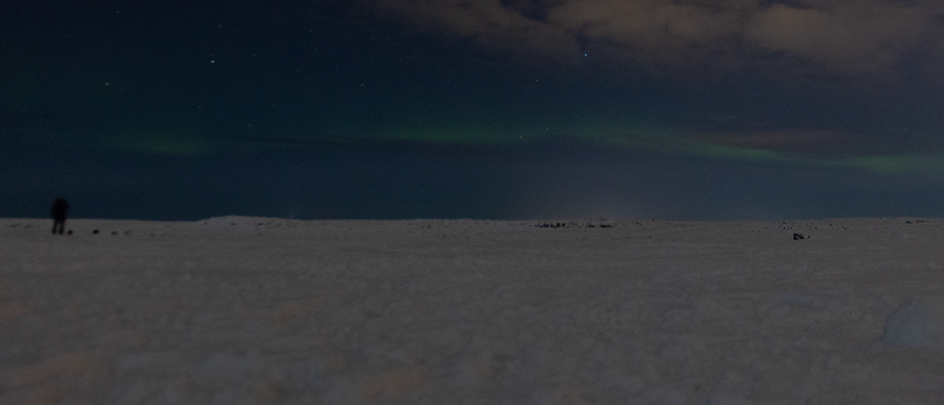 The Northern Lights - The sky cleared but the Aurora put in a very slight appearance