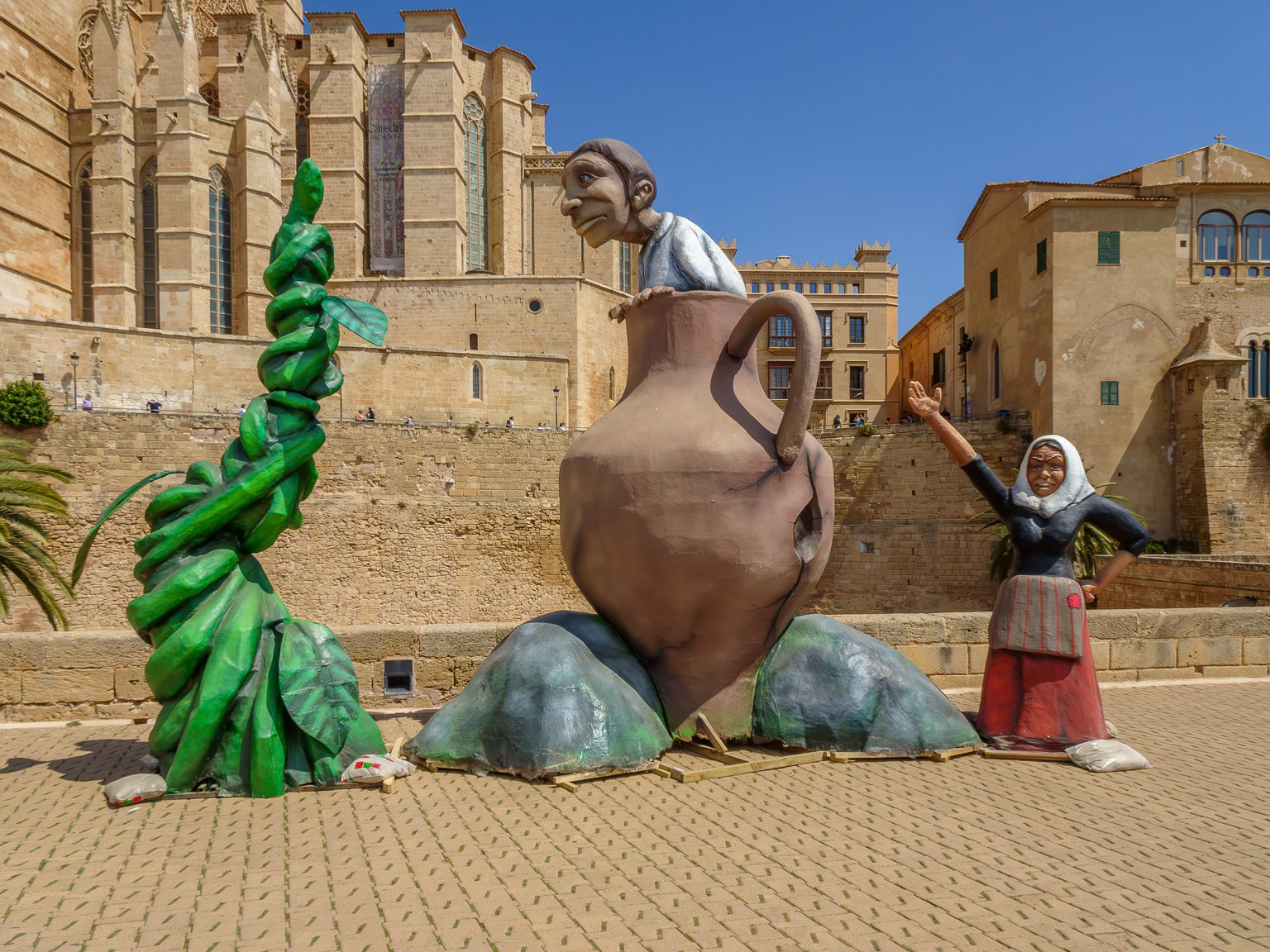 Installation art near the Cathedral