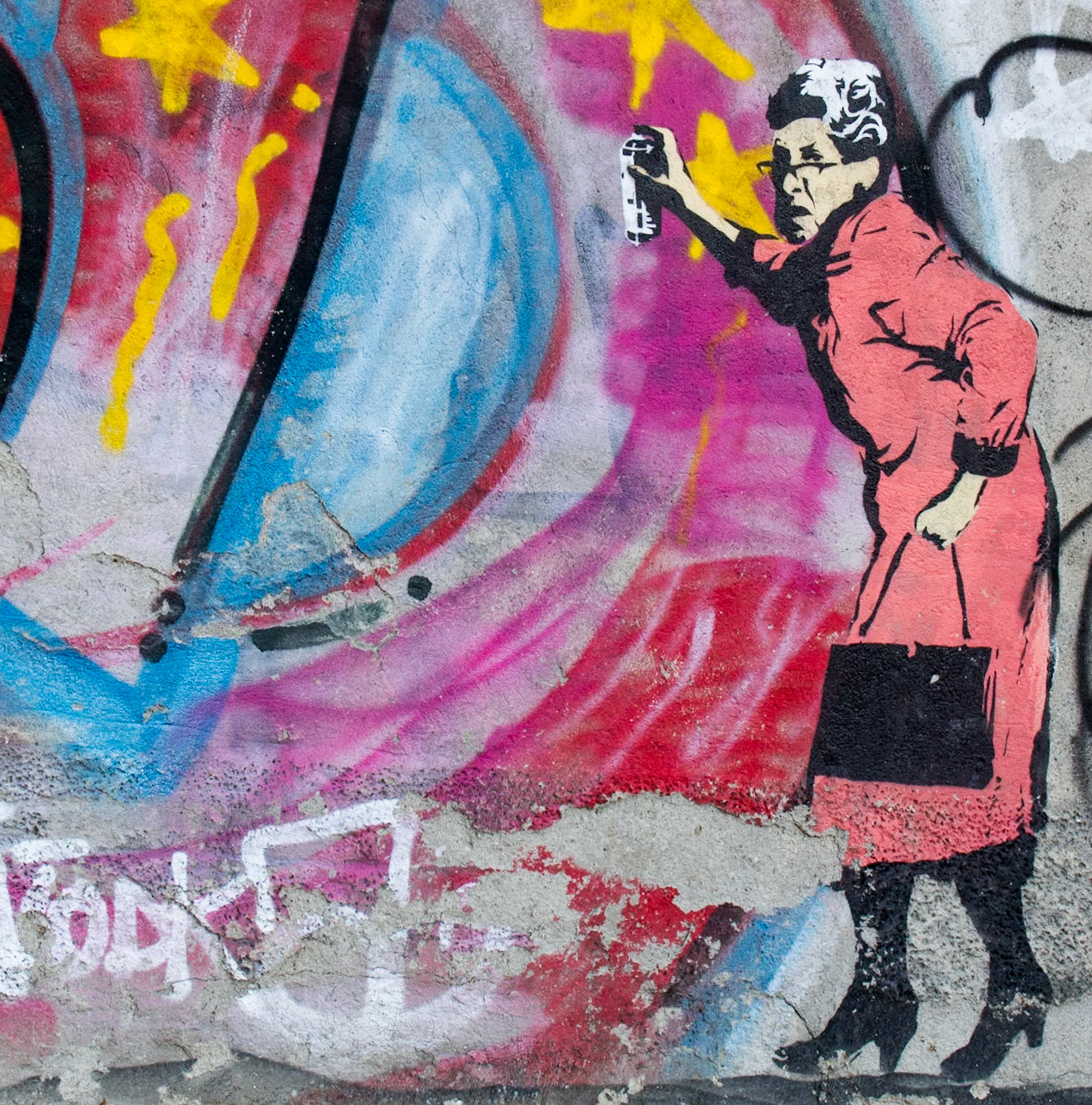 Even Norway has its Banksy imitators (or maybe he had a vacation here)!